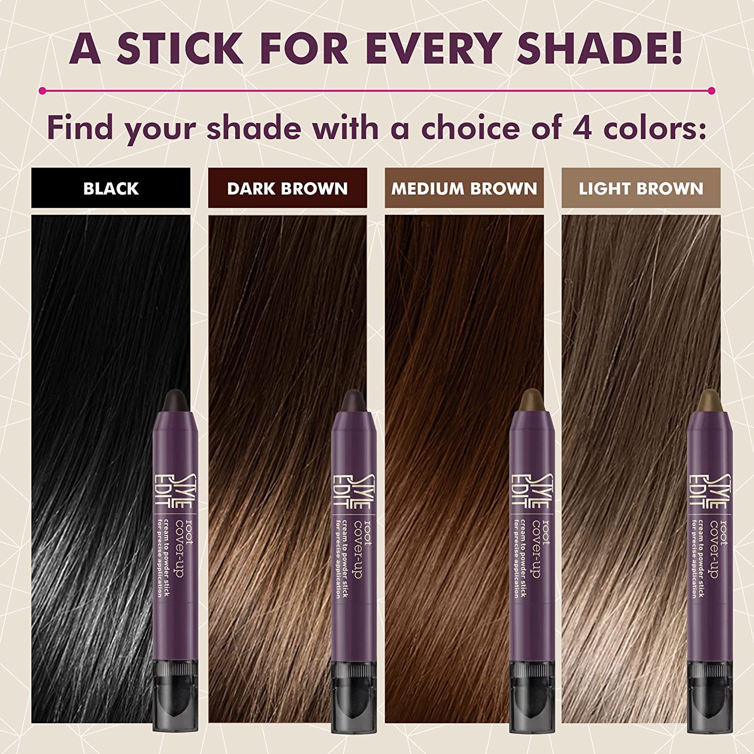 Foto 6 pulgar | Root Touch Up Stick Style Edit Para Cabello Negro 3 Ml Paquete De 2 - Venta Internacional