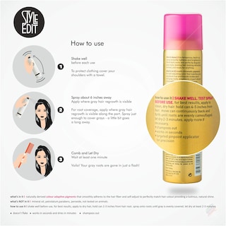 Foto 2 | Root Concealer Touch Up Spray Style Edit Rubio Oscuro 118 Ml - Venta Internacional