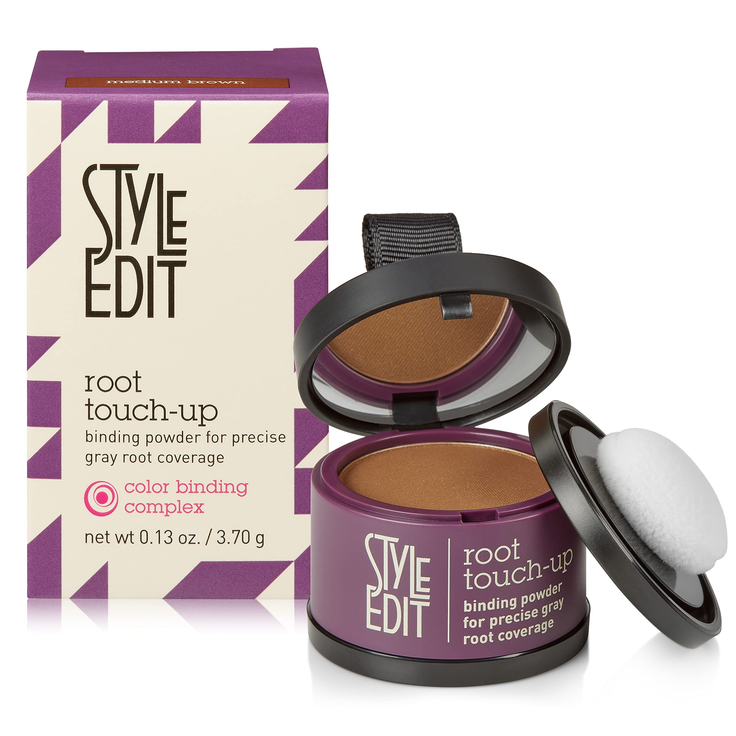 Foto 2 pulgar | Root Touch Up Powder Style Edit para Cabello Castaño Medio Bote de 3,7 Ml - Venta Internacional