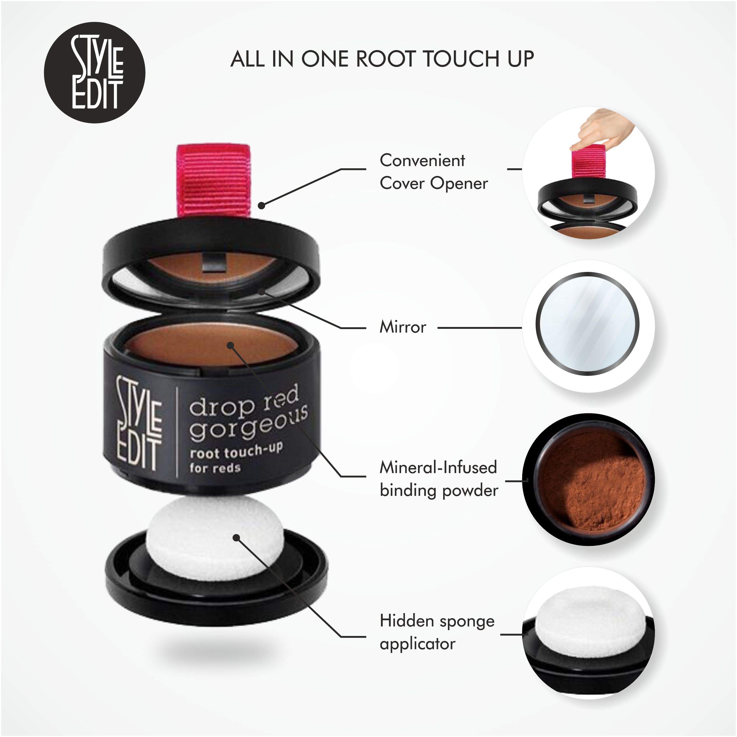 Foto 4 pulgar | Root Touch Up Powder Style Edit para Cabello Rojo Medio Bote de 3,7 Ml - Venta Internacional