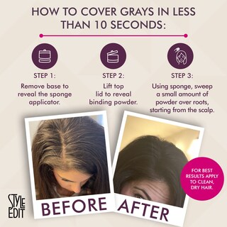 Foto 5 | Root Touch Up Powder Style Edit para Cabello Castaño Claro Paquete de 5 - Venta Internacional