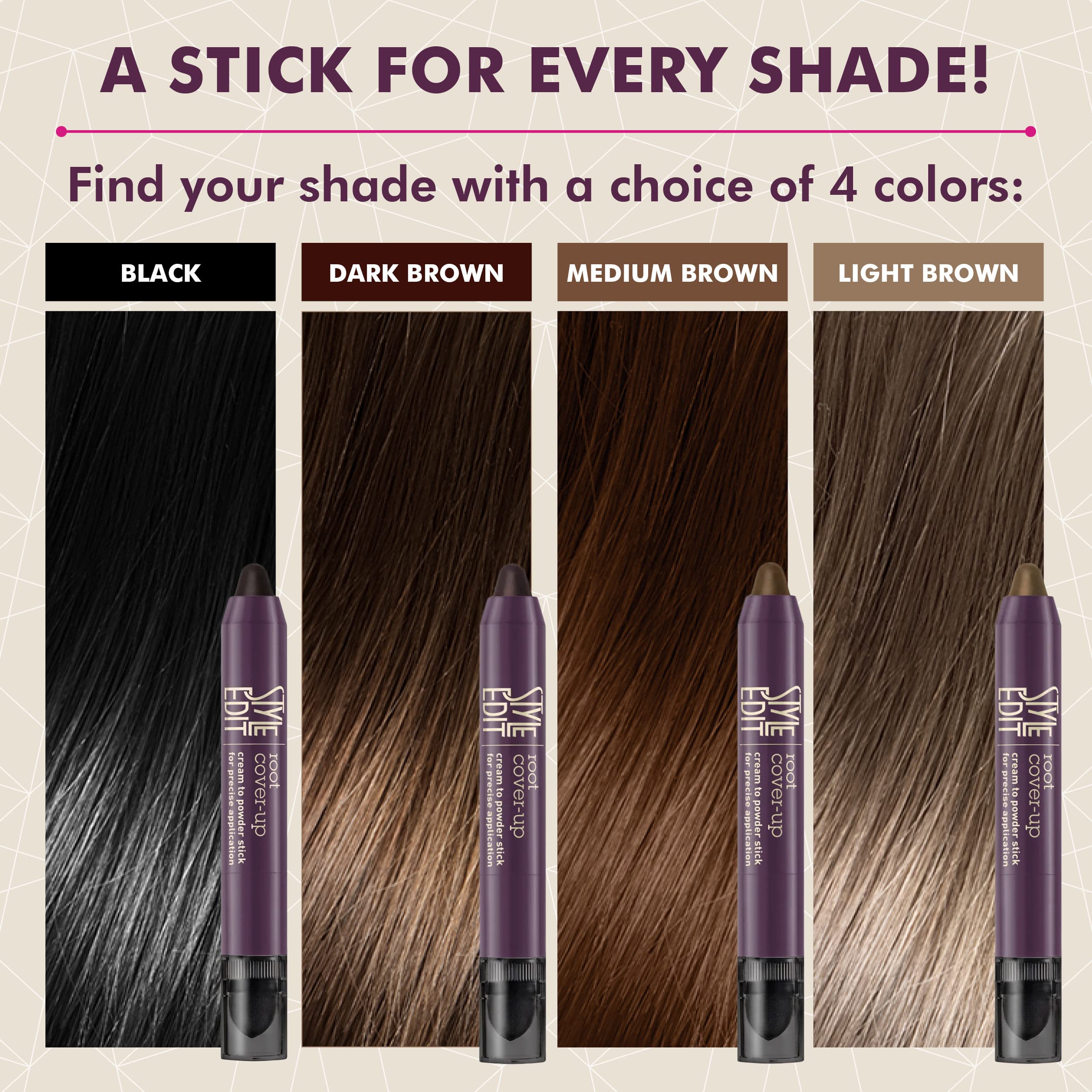 Foto 3 | Cubrerraíces Style Edit Instant Marrón Oscuro 3.1 g - Venta Internacional