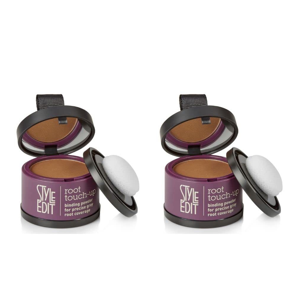 Root Touch Up Powder Style Edit para Cabello Castaño Medio Paquete de 2 - Venta Internacional