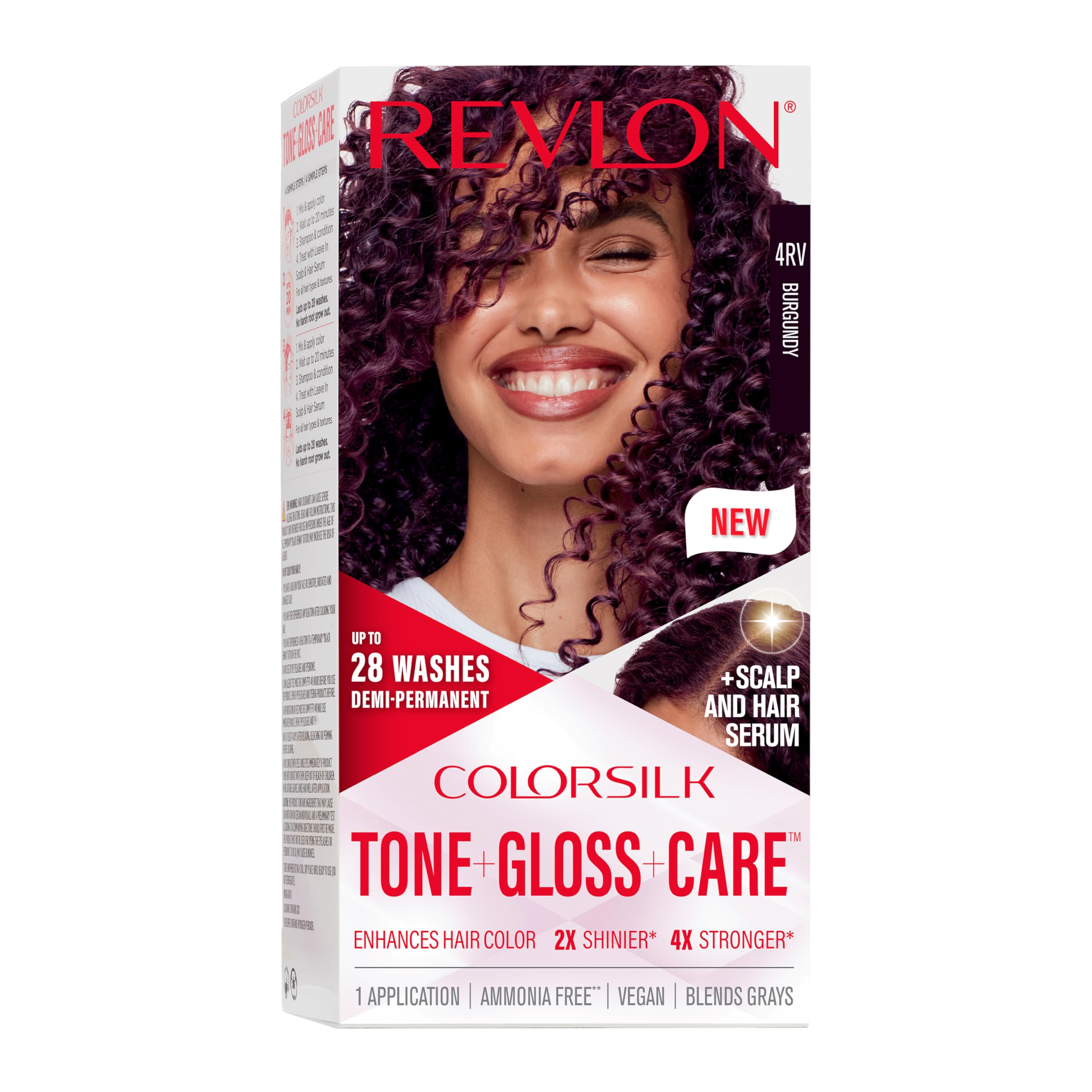 Foto 2 pulgar | Tinte para Cabello Revlon Colorsilk 4Rv Burgundi-Venta Internacional