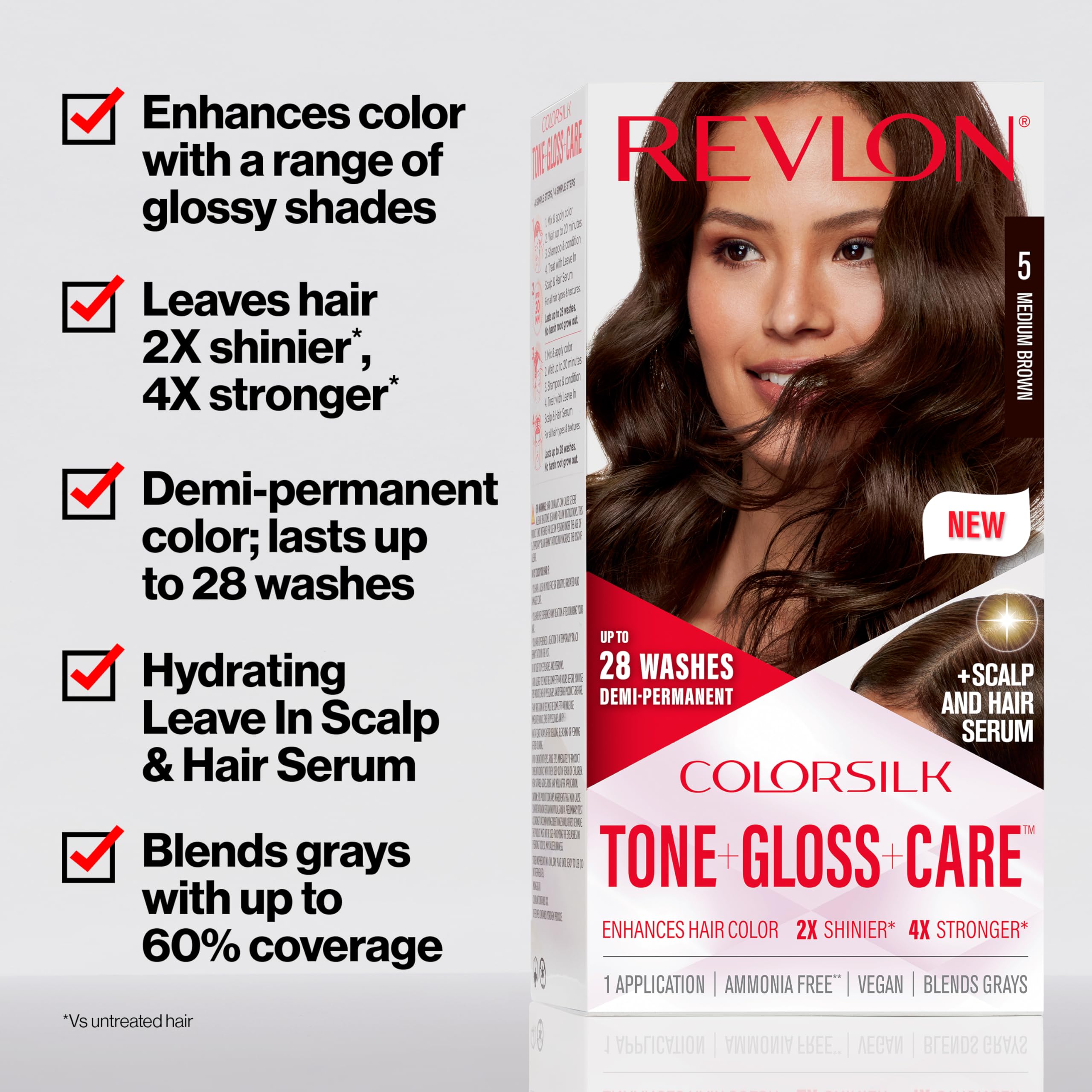 Foto 2 | Tinte para Cabello Revlon Colorsilk 4Rv Burgundi-Venta Internacional