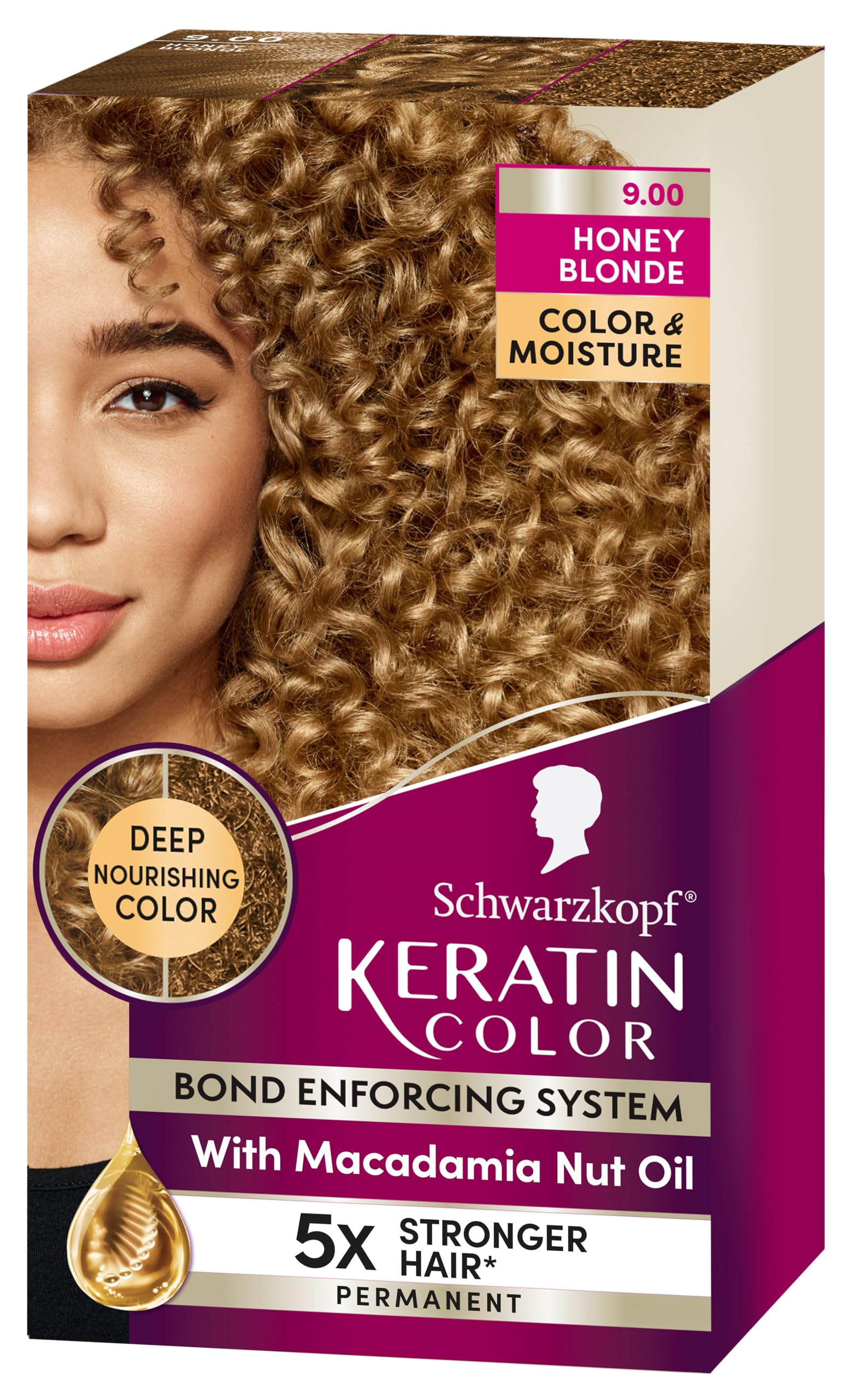 Foto 2 pulgar | Tinte Para El Cabello Schwarzkopf Keratin Color 9.00 Honey Blonde - Venta Internacional.