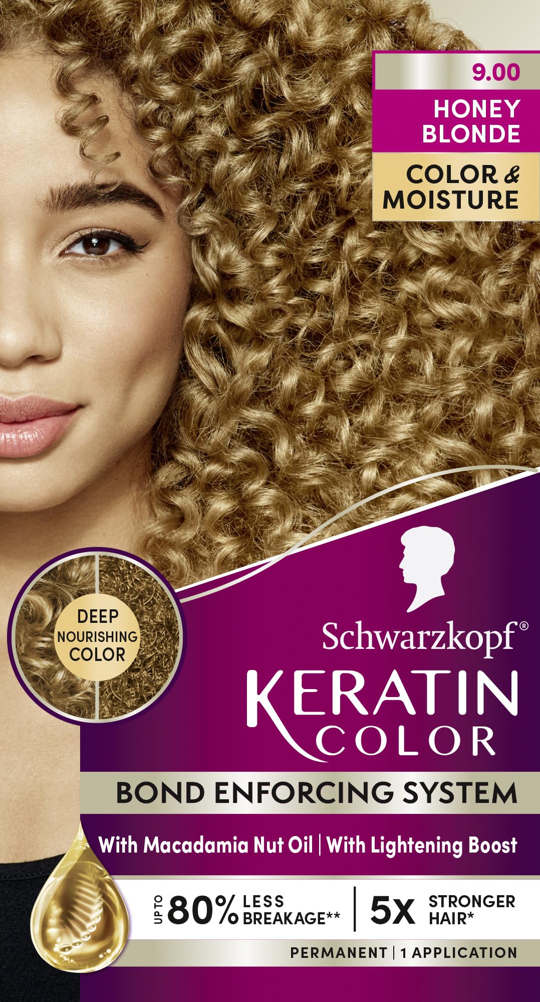 Foto 8 pulgar | Tinte Para El Cabello Schwarzkopf Keratin Color 9.00 Honey Blonde - Venta Internacional.