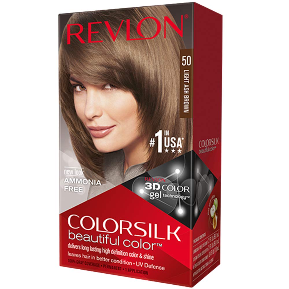 Foto 2 pulgar | Tinte para Cabello Revlon Colorsilk 50 Light Ash Brown-Venta Internacional