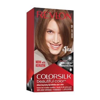Foto 1 | Tinte Permanente Revlon Colorsilk 51 Marrón Claro - Venta Internacional