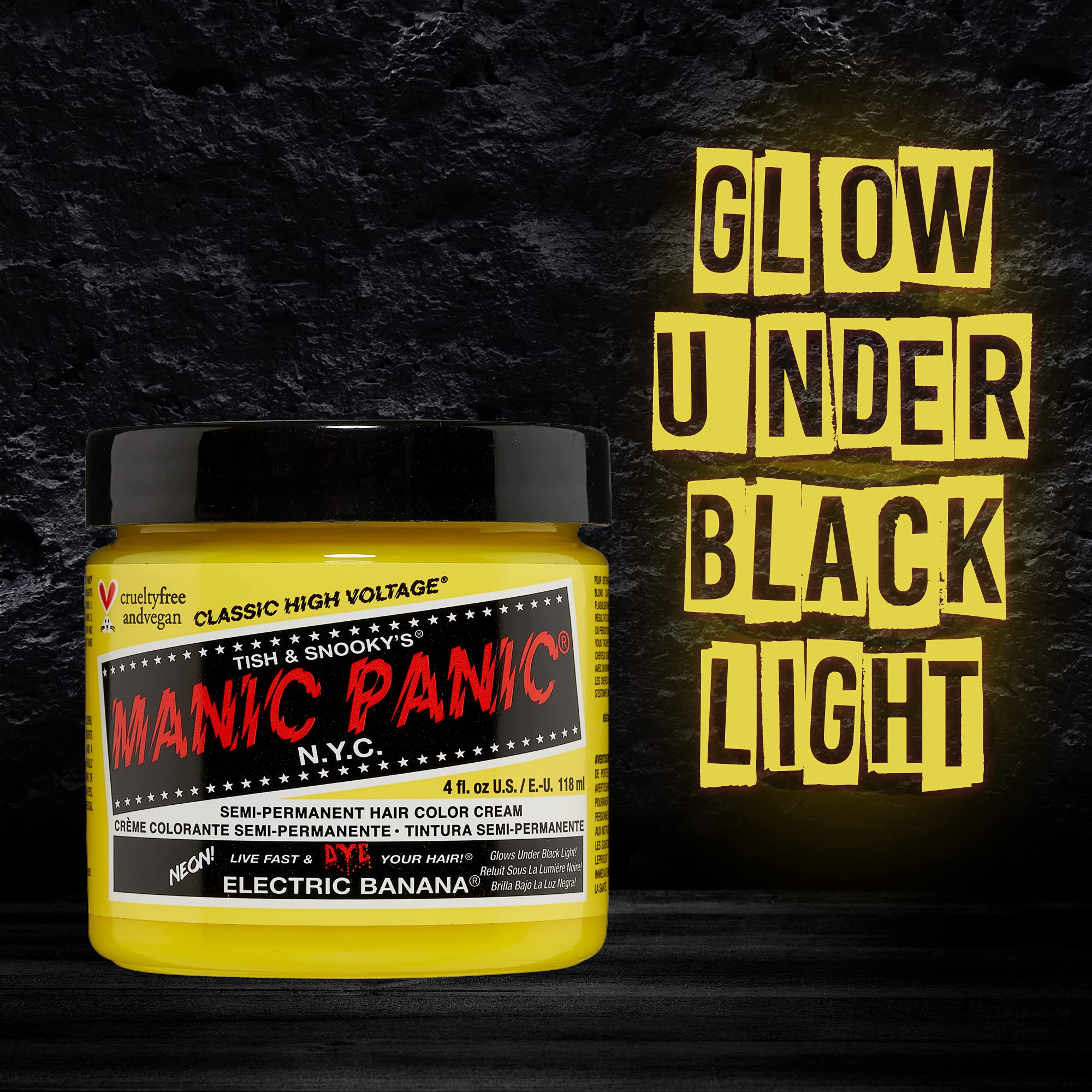 Foto 6 pulgar | Tinte Para El Cabello Manic Panic Electric Banana Classic High Voltage - Venta Internacional.