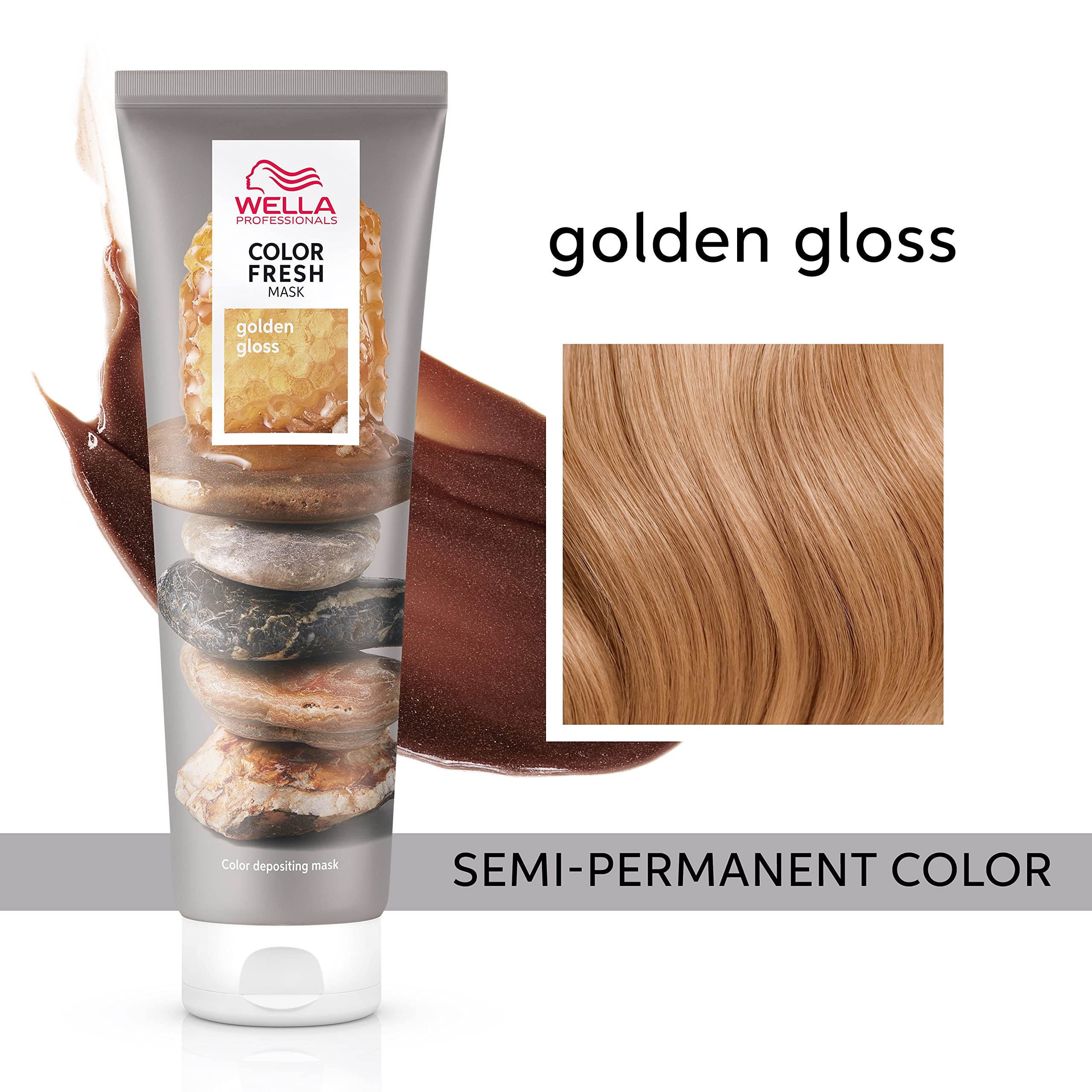 Foto 3 pulgar | Tratamiento Capilar Wella Color Fresh Mask Golden Gloss 150 Ml - Venta Internacional.