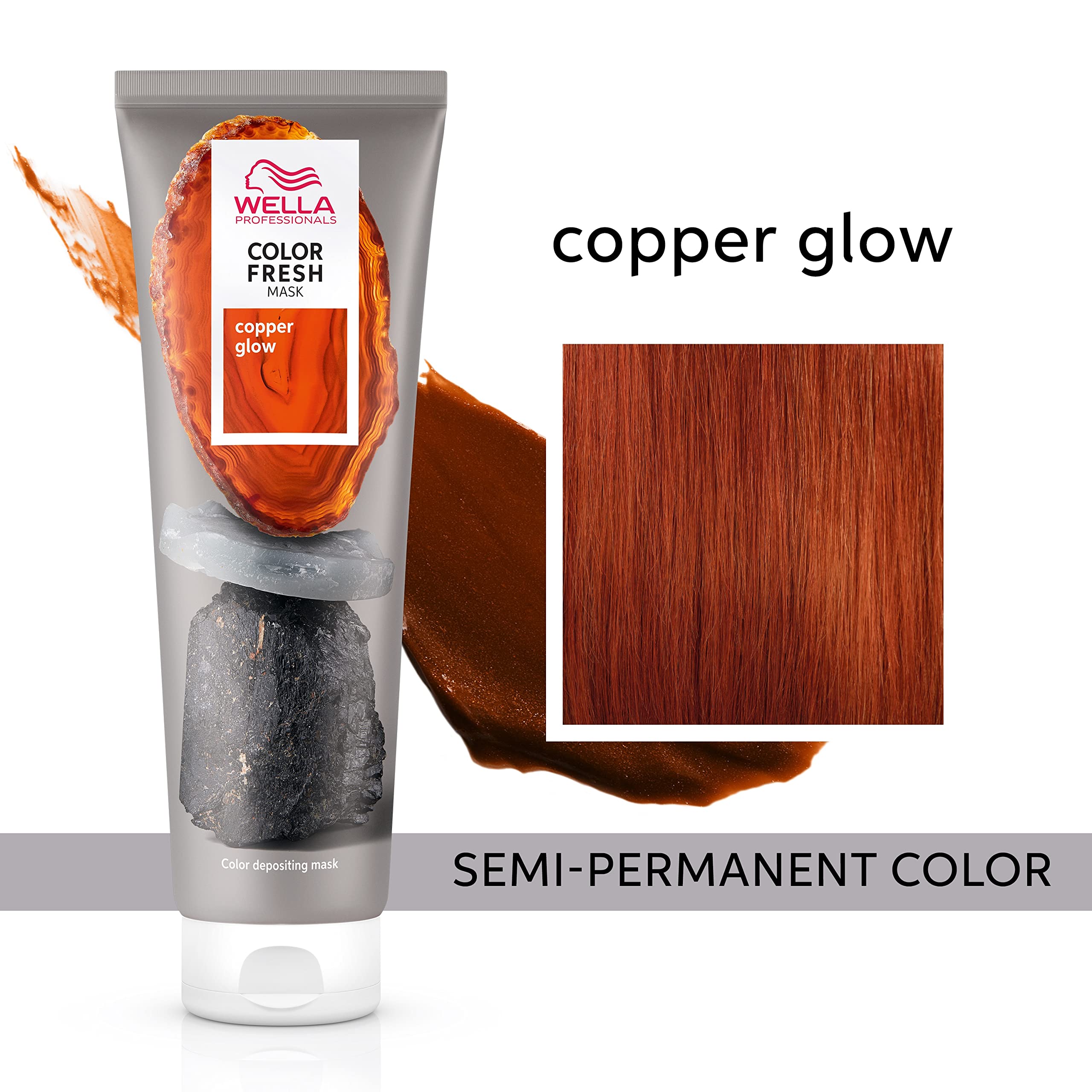 Foto 3 pulgar | Tratamiento Capilar Wella Color Fresh Mask Copper Glow 150 Ml - Venta Internacional.