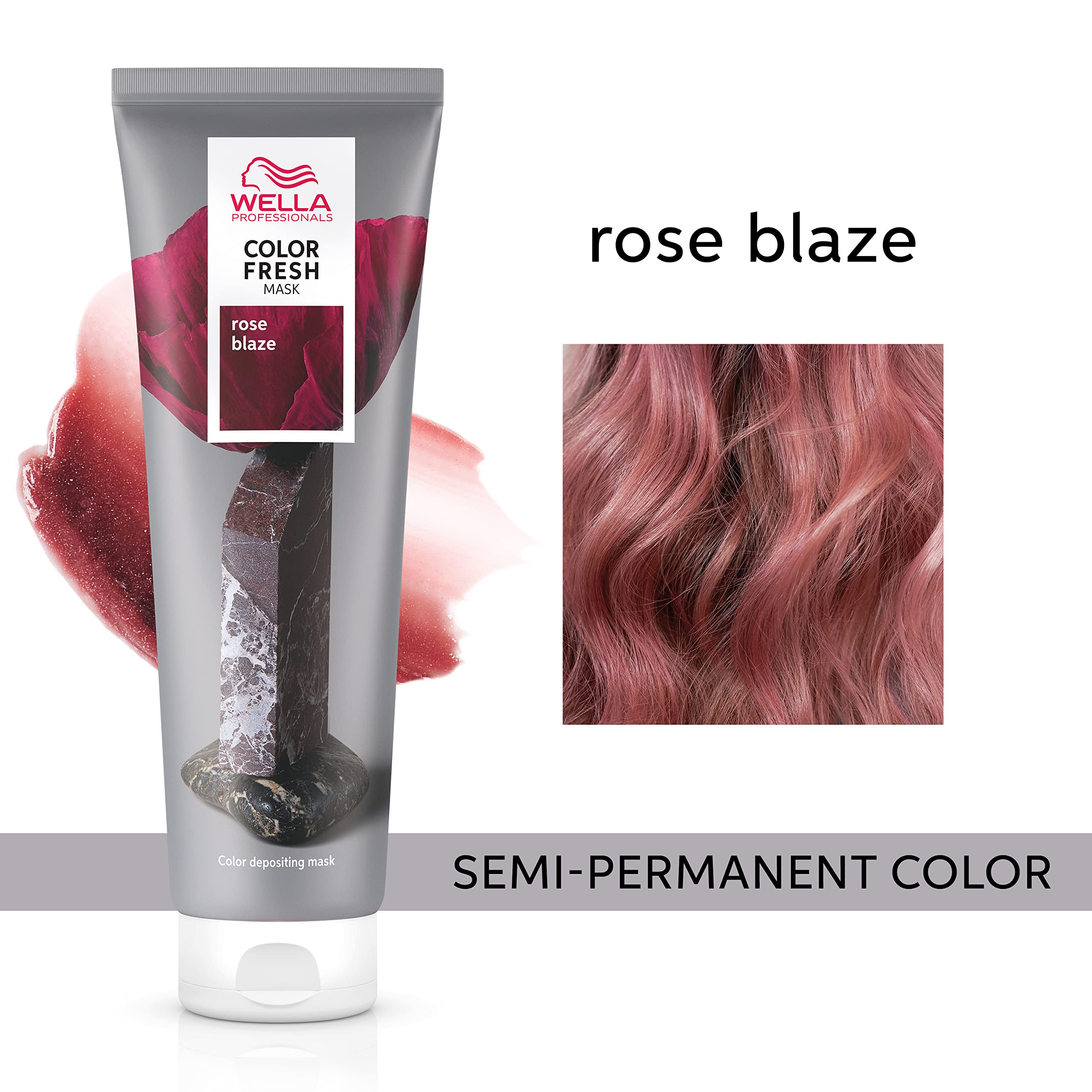 Foto 3 pulgar | Tratamiento Capilar Wella Color Fresh Mask Rose Blaze 150 Ml - Venta Internacional.