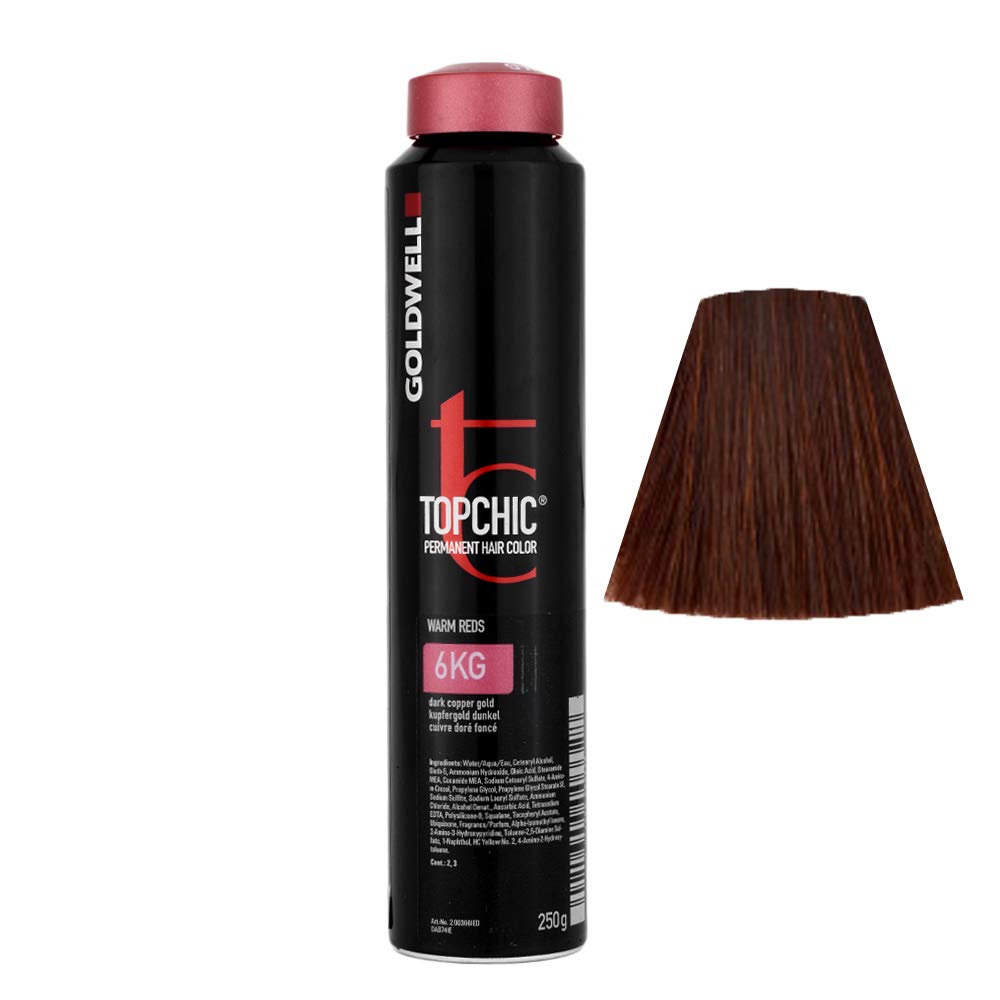 Tinte De Pelo Goldwell Topchic #6kg Dark Copper Gold 250 Ml - Venta Internacional.