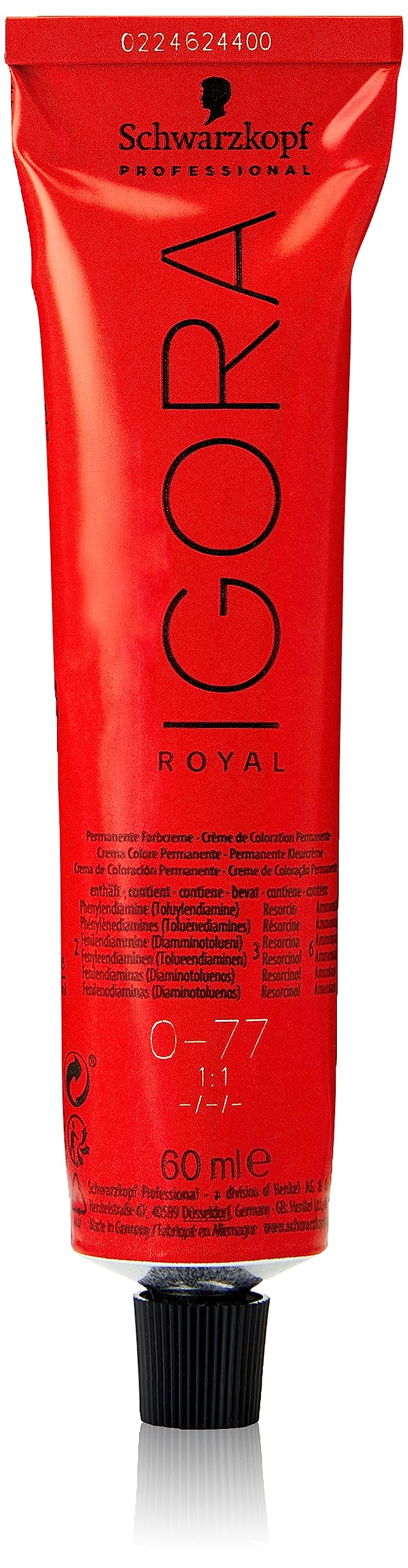 Foto 2 pulgar | Tinte Para El Cabello Schwarzkopf Igora Royal 0-77 60 Ml - Venta Internacional.