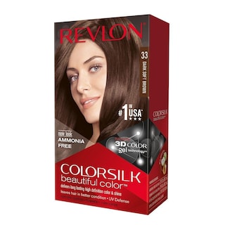 Foto 1 | Tinte Para El Cabello Revlon Colorsilk Beautiful Color 33 Castaño Oscuro Y Suave - Venta Internacional.