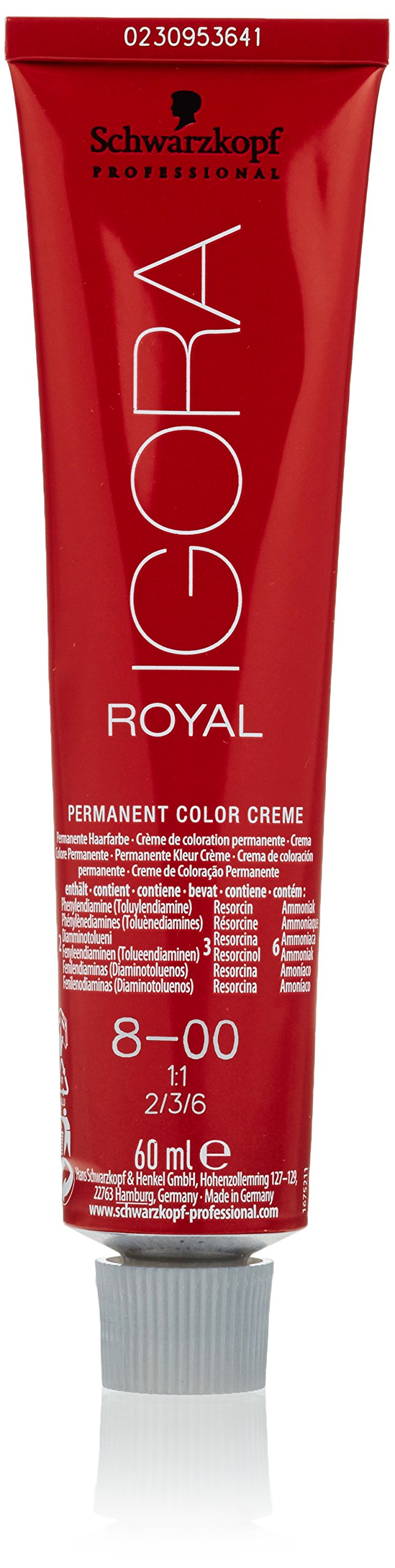 Foto 2 pulgar | Tinte Para El Cabello Schwarzkopf Royal Igora 8-00 60 Ml - Venta Internacional.