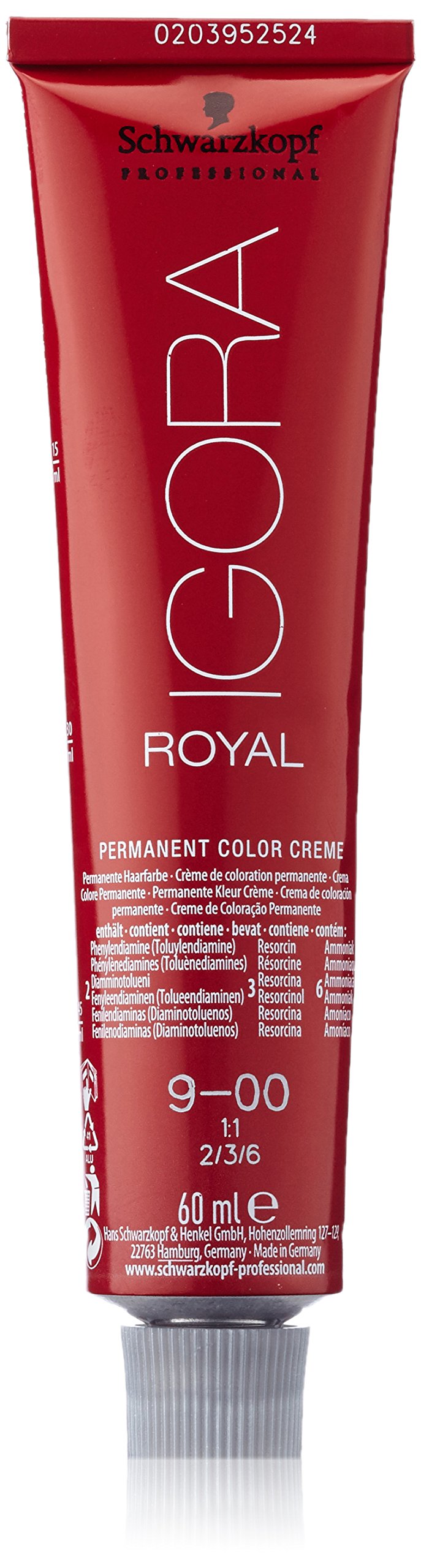 Foto 2 pulgar | Tinte Para El Cabello Schwarzkopf Royal Igora 9-00 60 Ml - Venta Internacional.