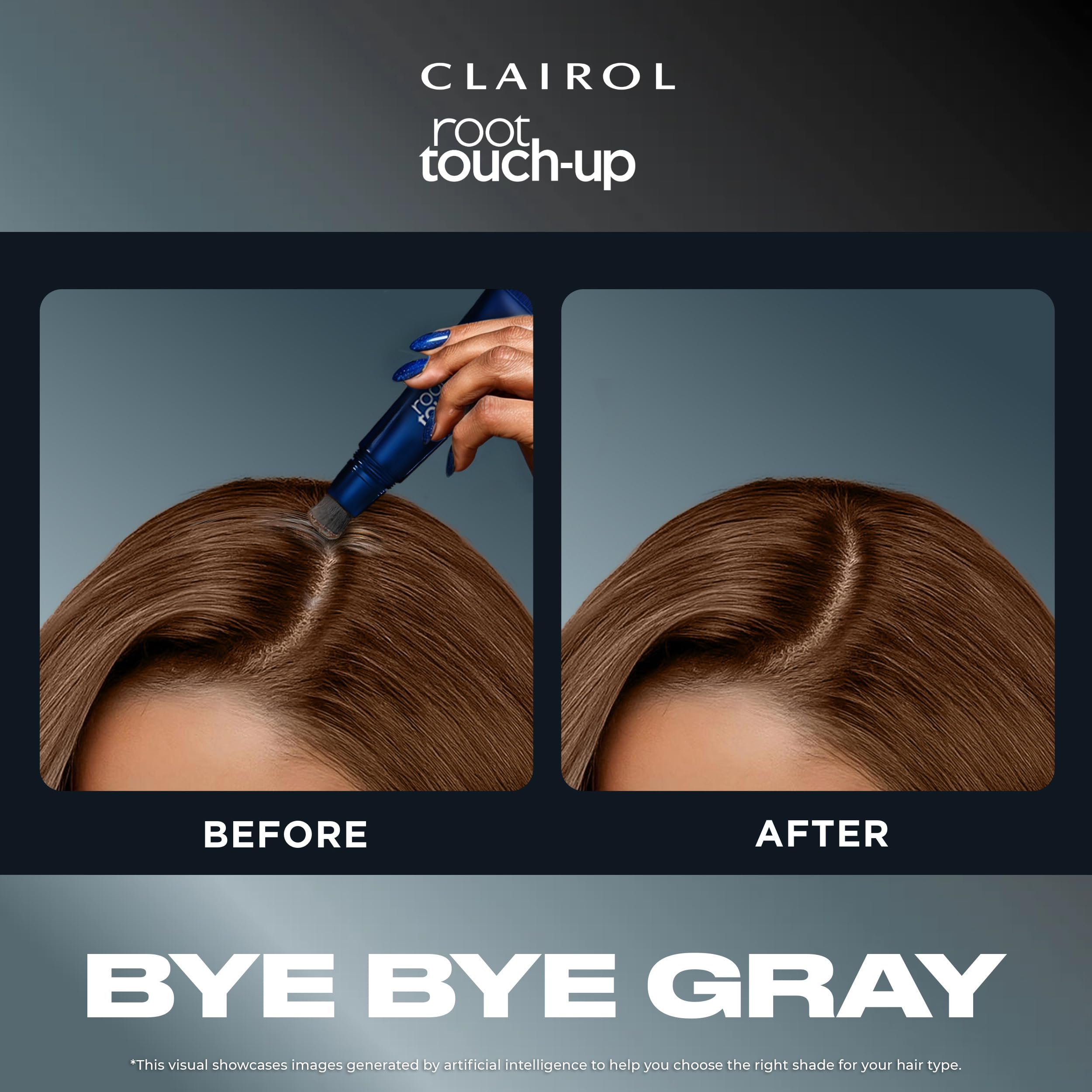 Foto 4 pulgar | Gel Mezclador De Colores Para El Cabello Clairol Root Touch-up 2 Black X2 - Venta Internacional.