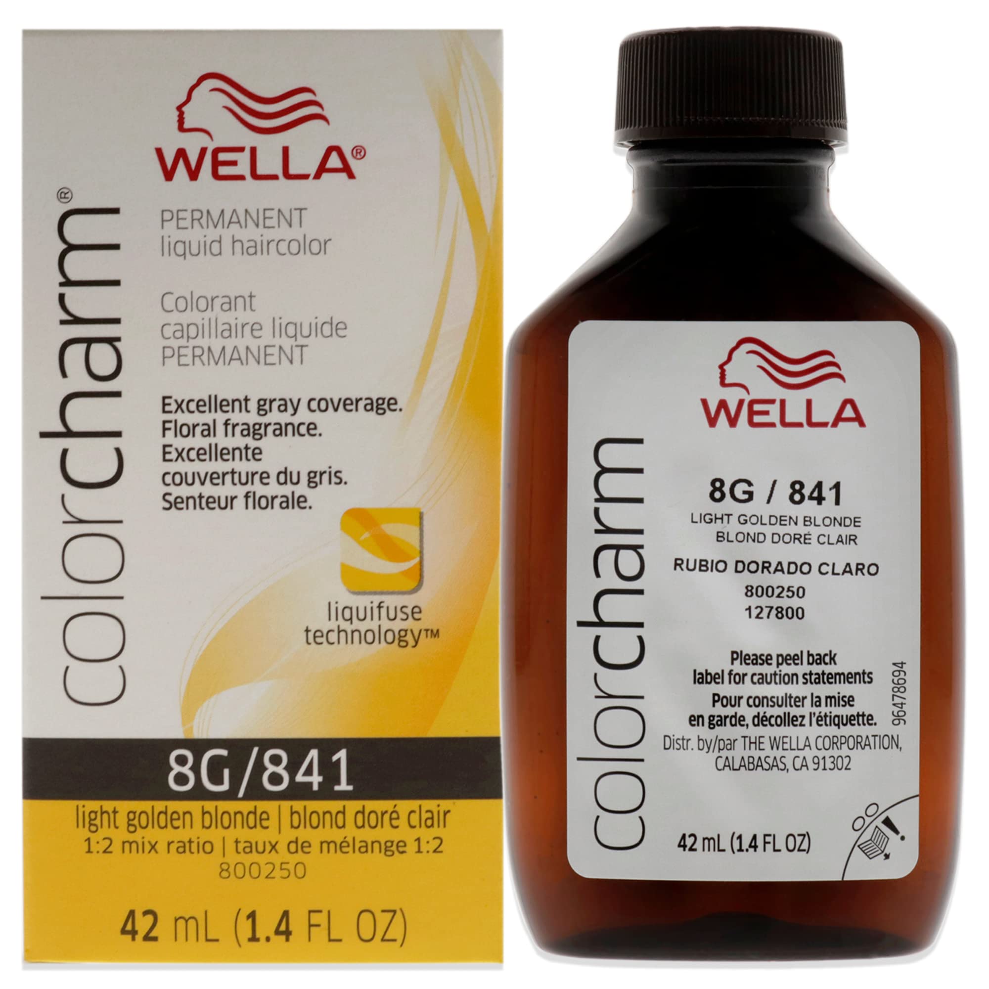 Tinte De Pelo Wella Color Charm Permanent 8g Rubio Dorado Claro - Venta Internacional.
