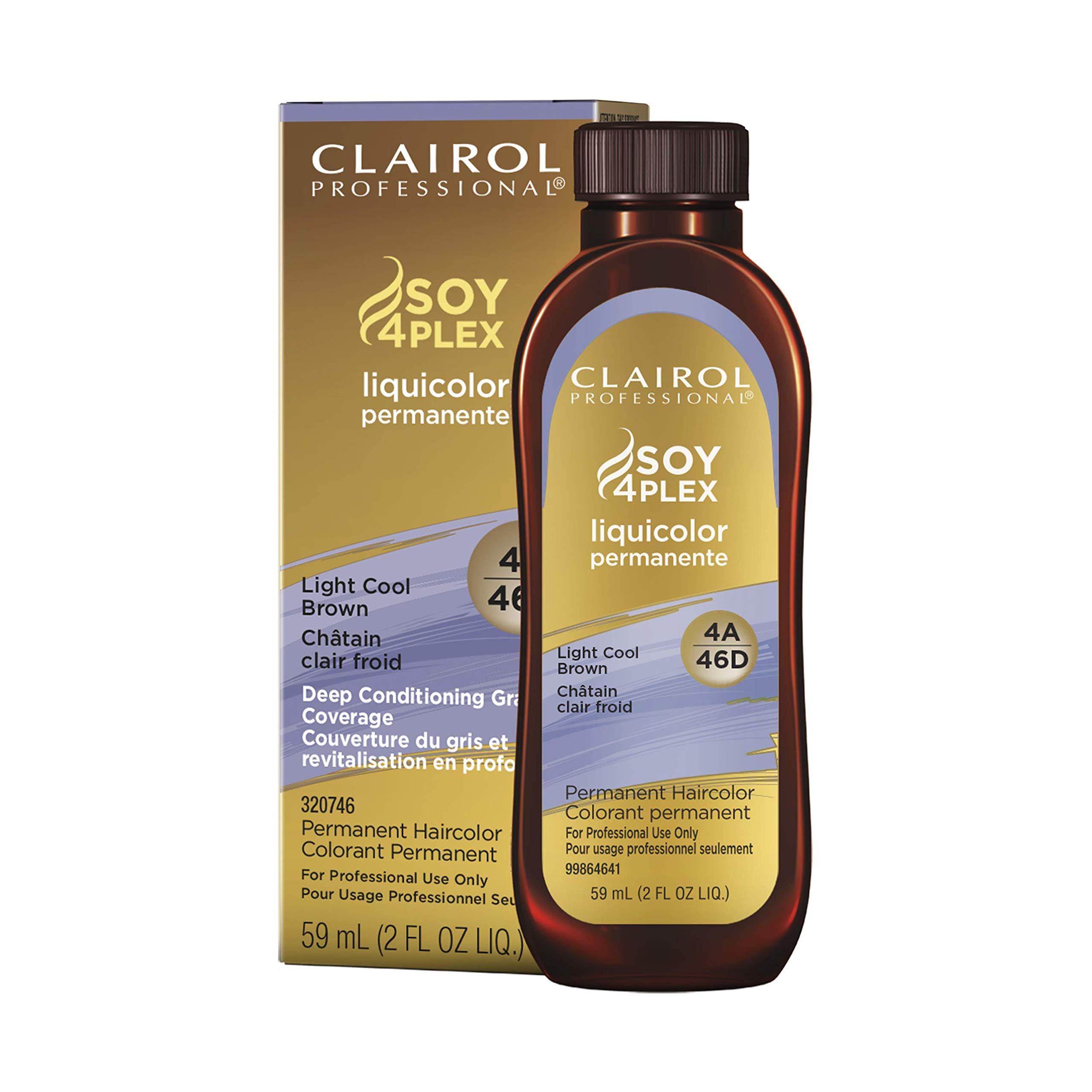 Foto 2 pulgar | Tinte De Pelo Clairol Professional Liquicolor 4a Castaño Claro Y Frío - Venta Internacional.