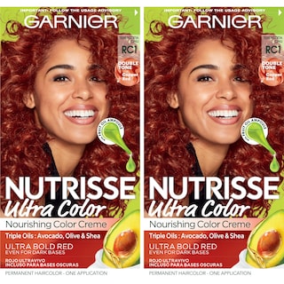 Foto 1 | Tinte Para El Cabello Garnier Nutrisse Ultra Color Rc1 Copper Red X2 - Venta Internacional.