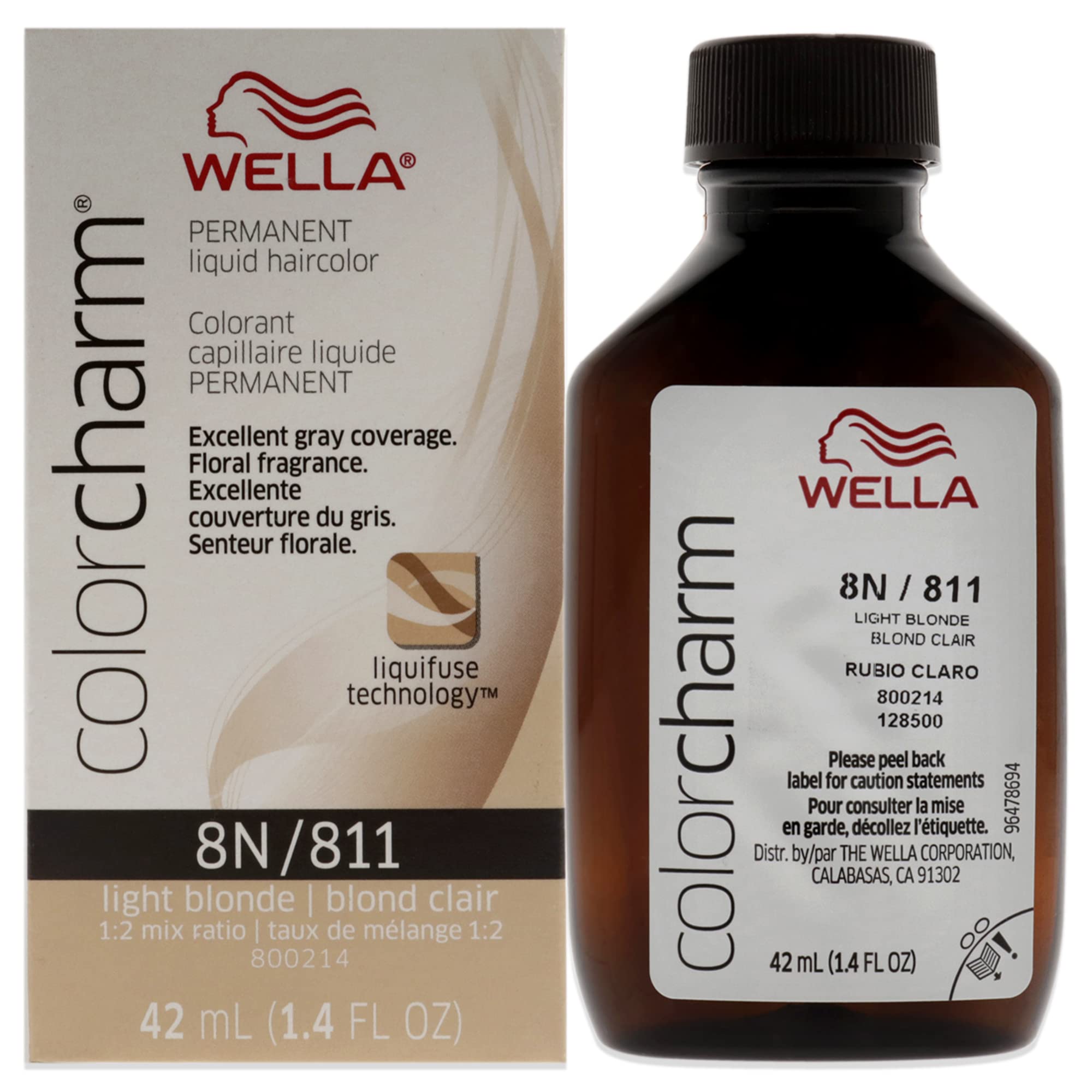 Tinte De Pelo Wella Color Charm Permanent 8n Rubio Claro - Venta Internacional.
