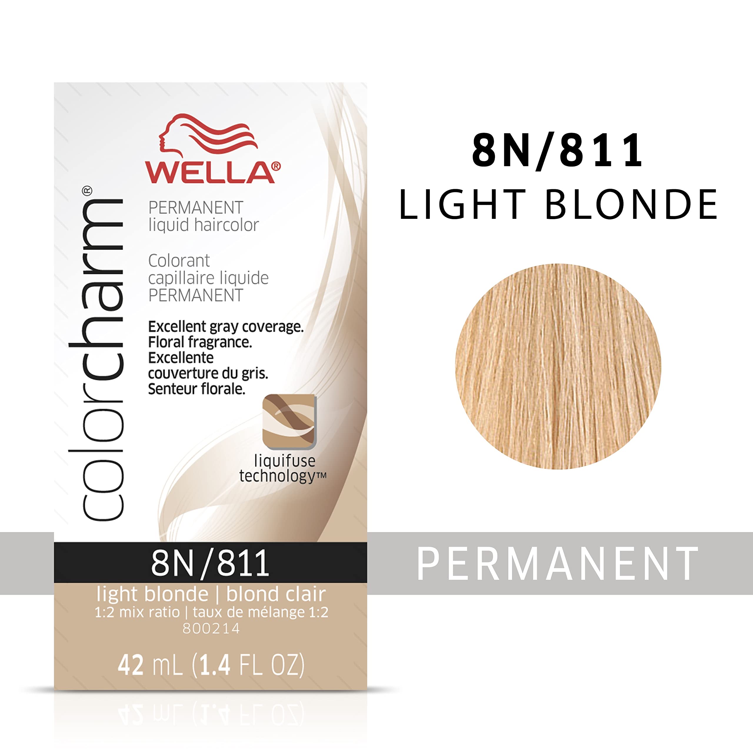 Foto 3 pulgar | Tinte De Pelo Wella Color Charm Permanent 8n Rubio Claro - Venta Internacional.