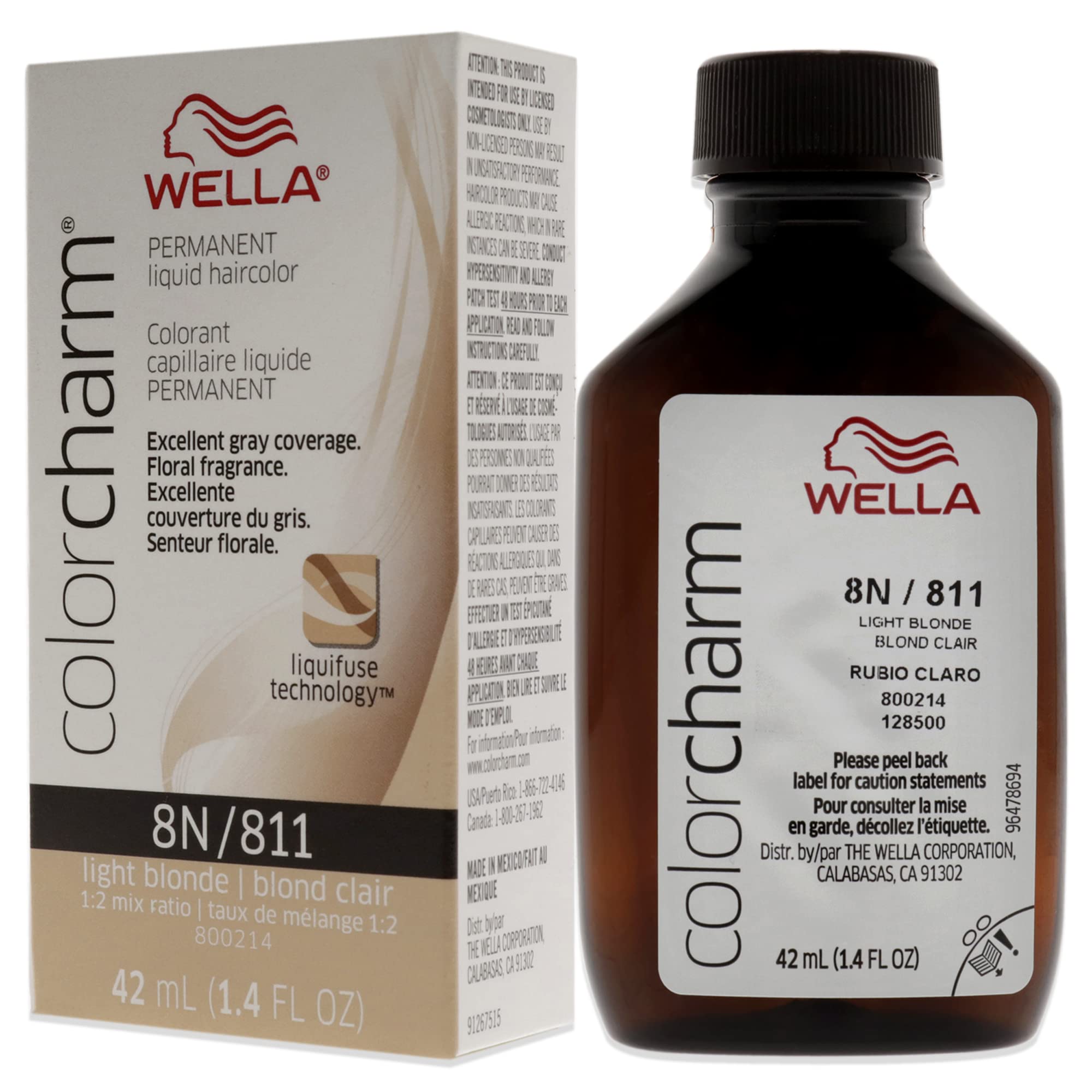 Foto 4 | Tinte De Pelo Wella Color Charm Permanent 8n Rubio Claro - Venta Internacional.
