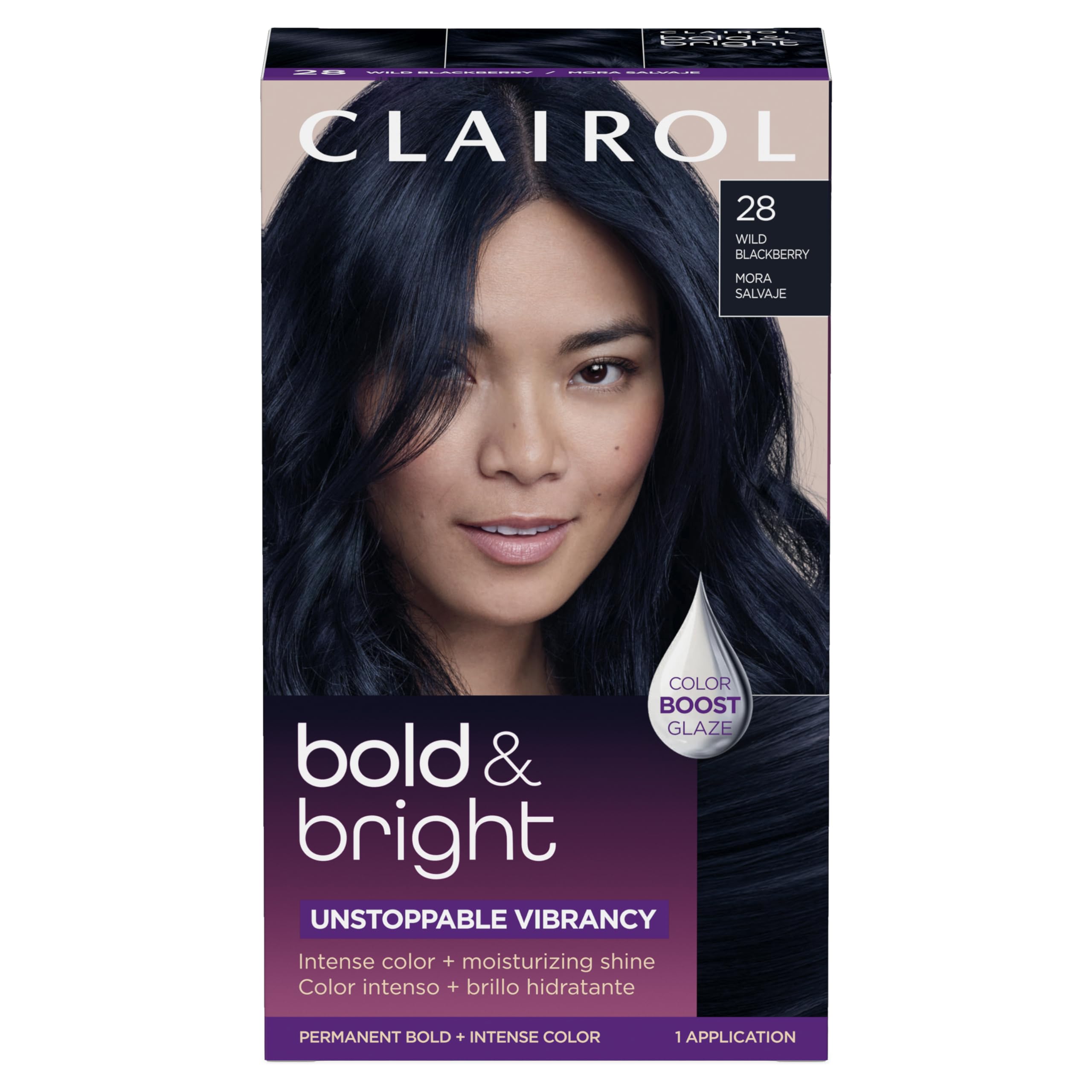 Foto 2 pulgar | Tinte Para El Cabello Clairol Bold & Bright Permanent 28 Wild Blackberry - Venta Internacional.