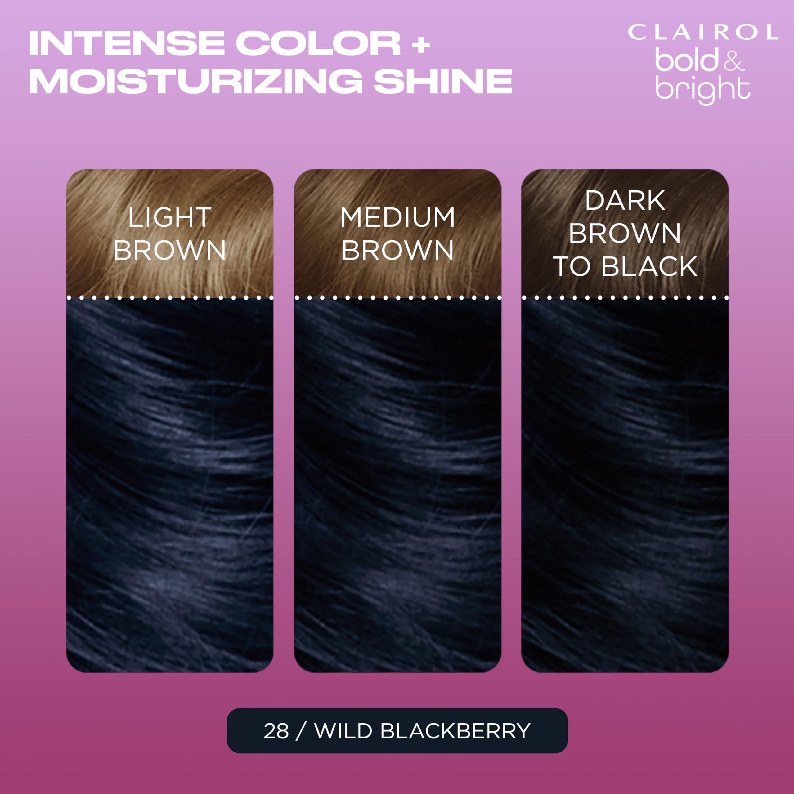 Foto 4 pulgar | Tinte Para El Cabello Clairol Bold & Bright Permanent 28 Wild Blackberry - Venta Internacional.