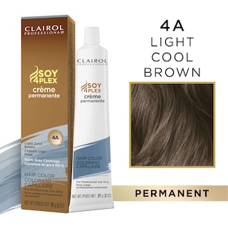 Foto 2 | Tinte Para El Cabello Clairol Professional Permanent Crème 4a, Marrón Claro Y Frío - Venta Internacional.