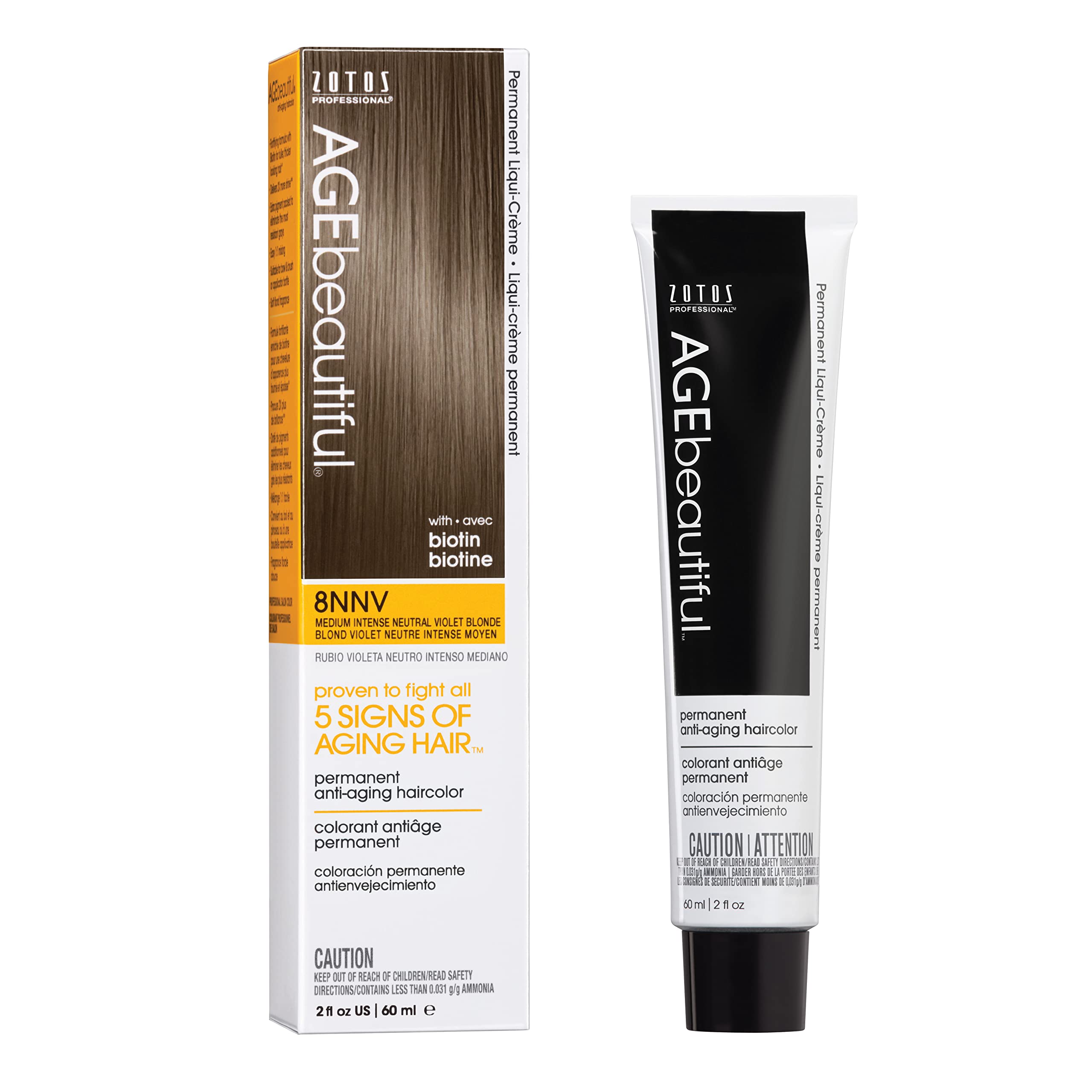 Foto 2 pulgar | Color De Cabello Age Beautiful Liqui Creme 8nnv Medium Violet Blonde - Venta Internacional.