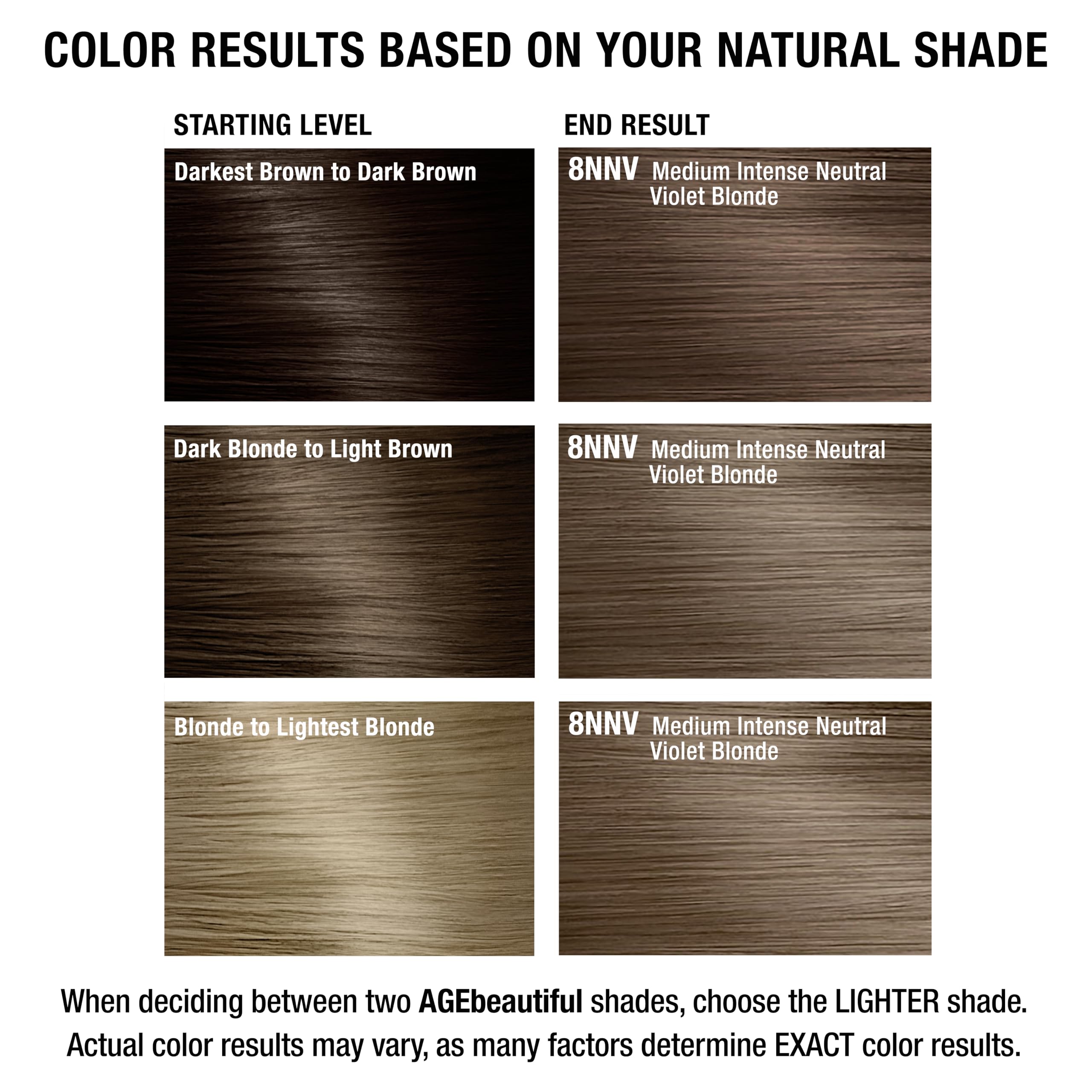 Foto 8 pulgar | Color De Cabello Age Beautiful Liqui Creme 8nnv Medium Violet Blonde - Venta Internacional.