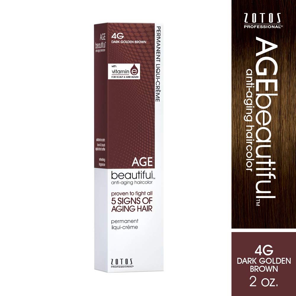 Foto 2 | Color De Cabello Age Beautiful Liqui Creme 4g Marrón Dorado Oscuro - Venta Internacional.