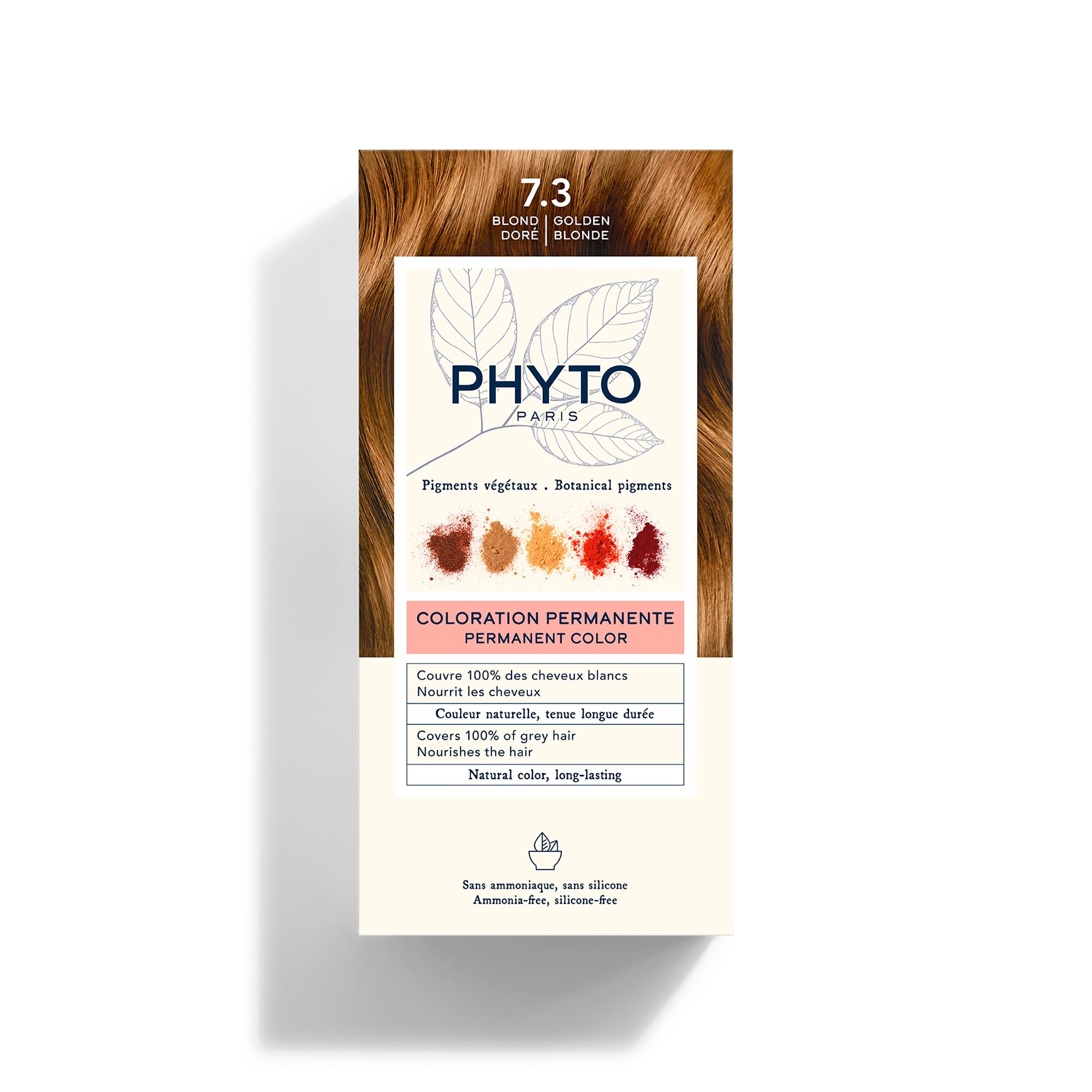 Foto 2 pulgar | Tinte Para El Cabello Phyto Phytocolor Permanent 7.3, Rubio Dorado, 12 Ml - Venta Internacional.