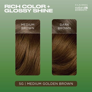 Foto 4 | Tinte De Pelo Clairol Natural Instincts 5g Medium Golden Brown - Venta Internacional.