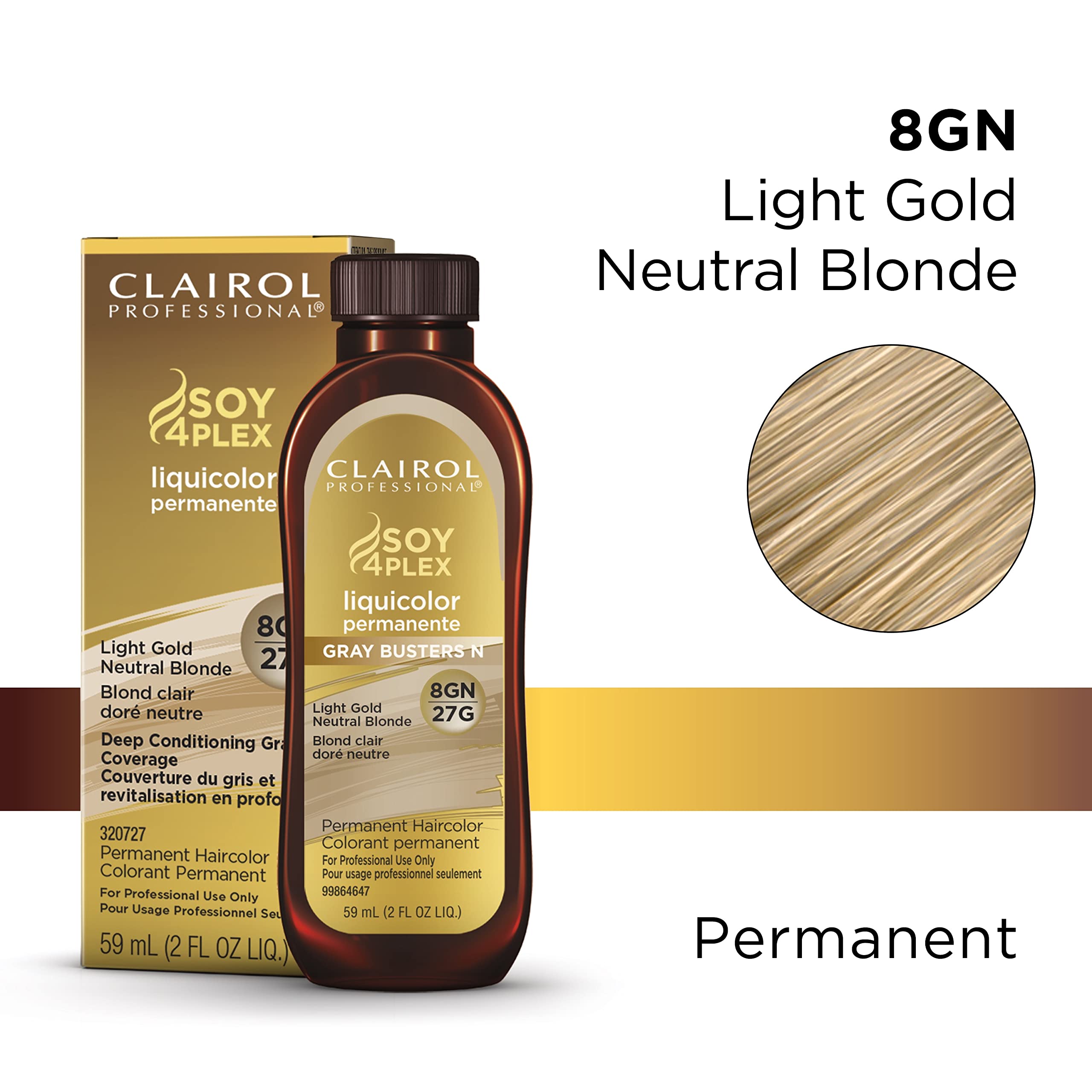 Foto 3 pulgar | Tinte De Pelo Clairol Professional Liquicolor 8gn Light Gold - Venta Internacional.