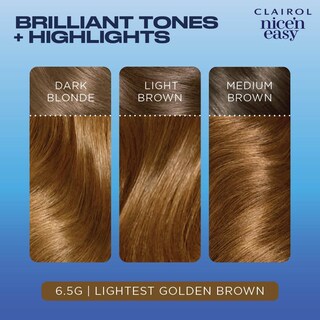 Foto 5 | Tinte Para El Cabello Clairol Nice'n Easy, 6.5 G, Marrón Dorado Más Claro X3 - Venta Internacional.