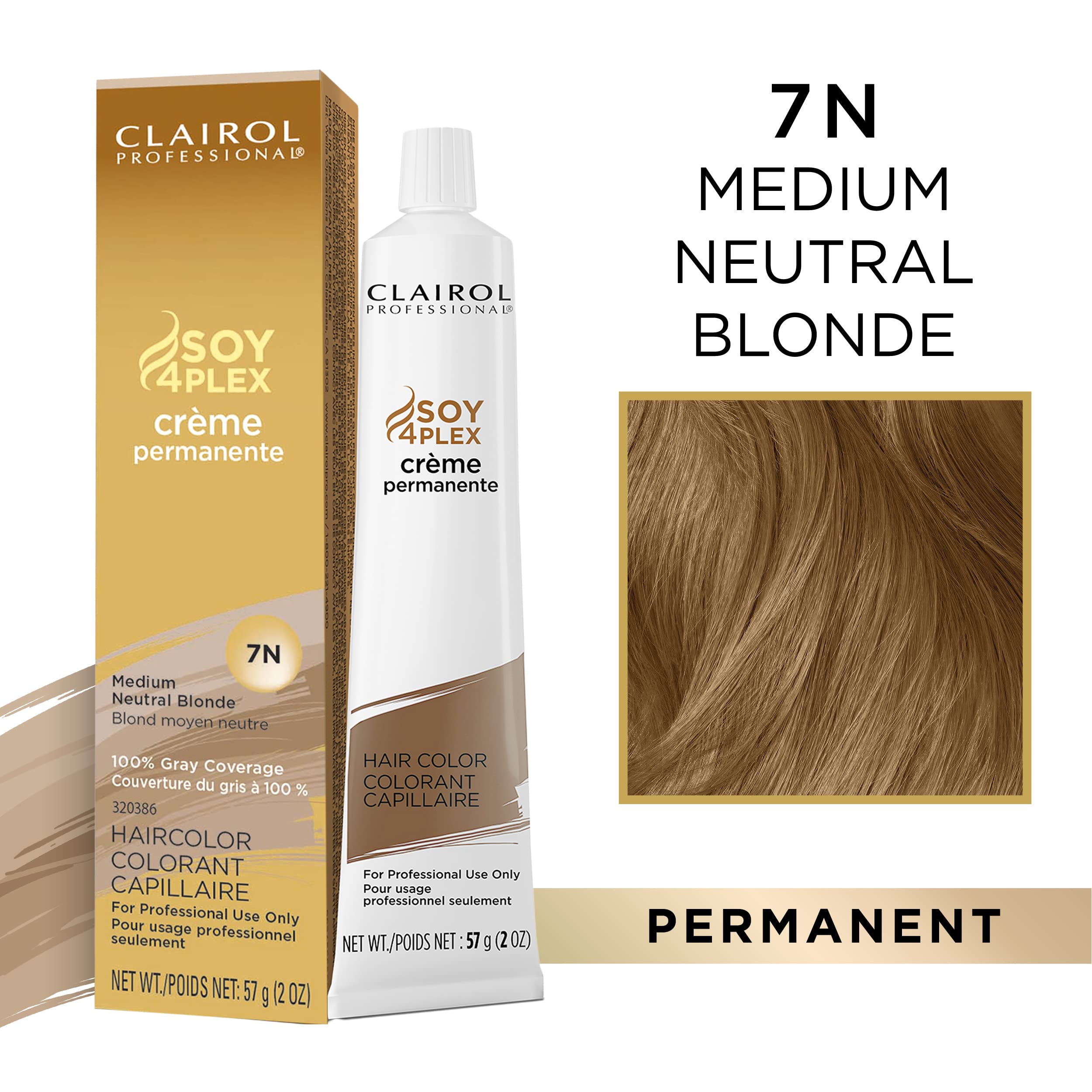 Foto 3 pulgar | Tinte Para El Cabello Clairol Professional Permanent 7n Rubio Medio Neutro - Venta Internacional.