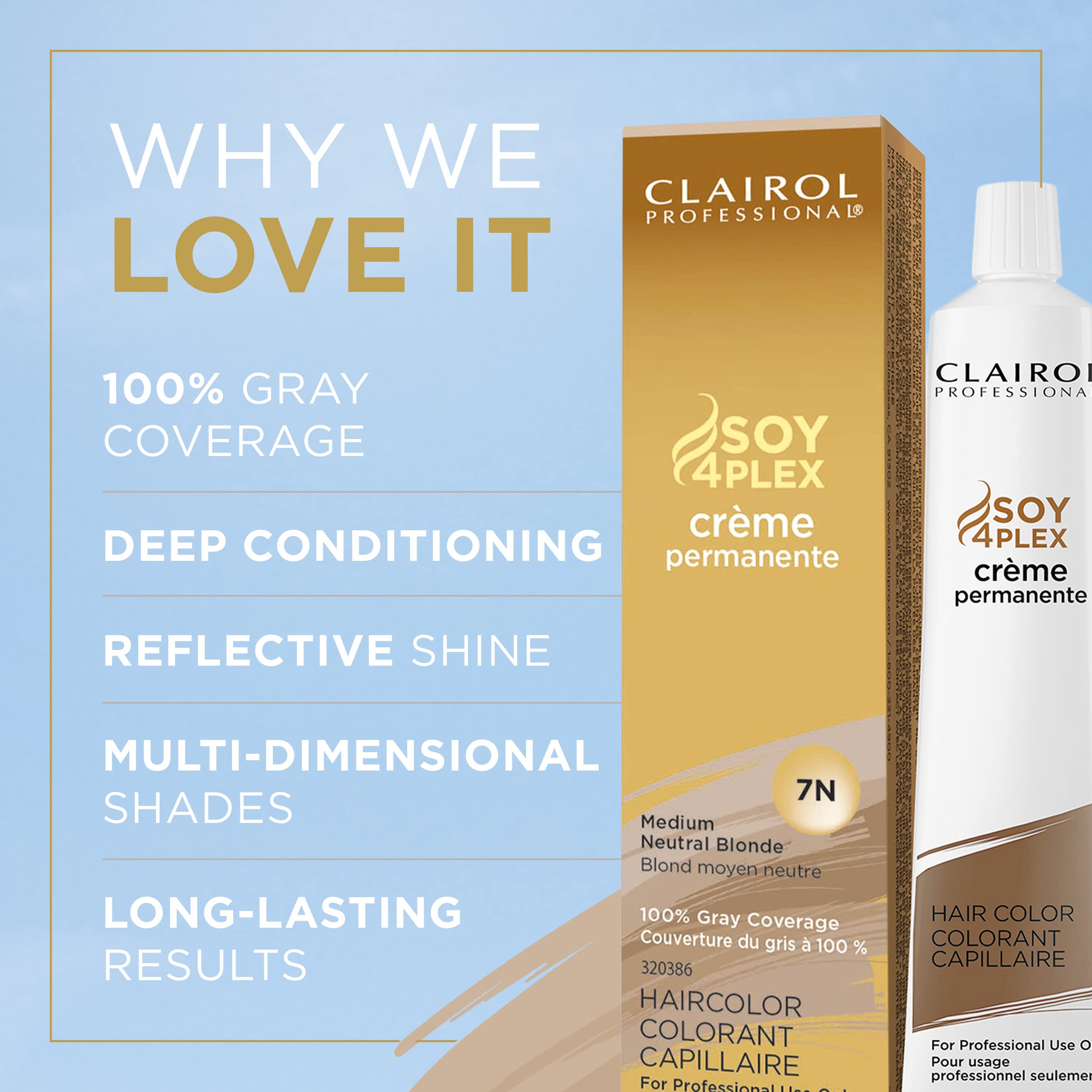 Foto 4 pulgar | Tinte Para El Cabello Clairol Professional Permanent 7n Rubio Medio Neutro - Venta Internacional.