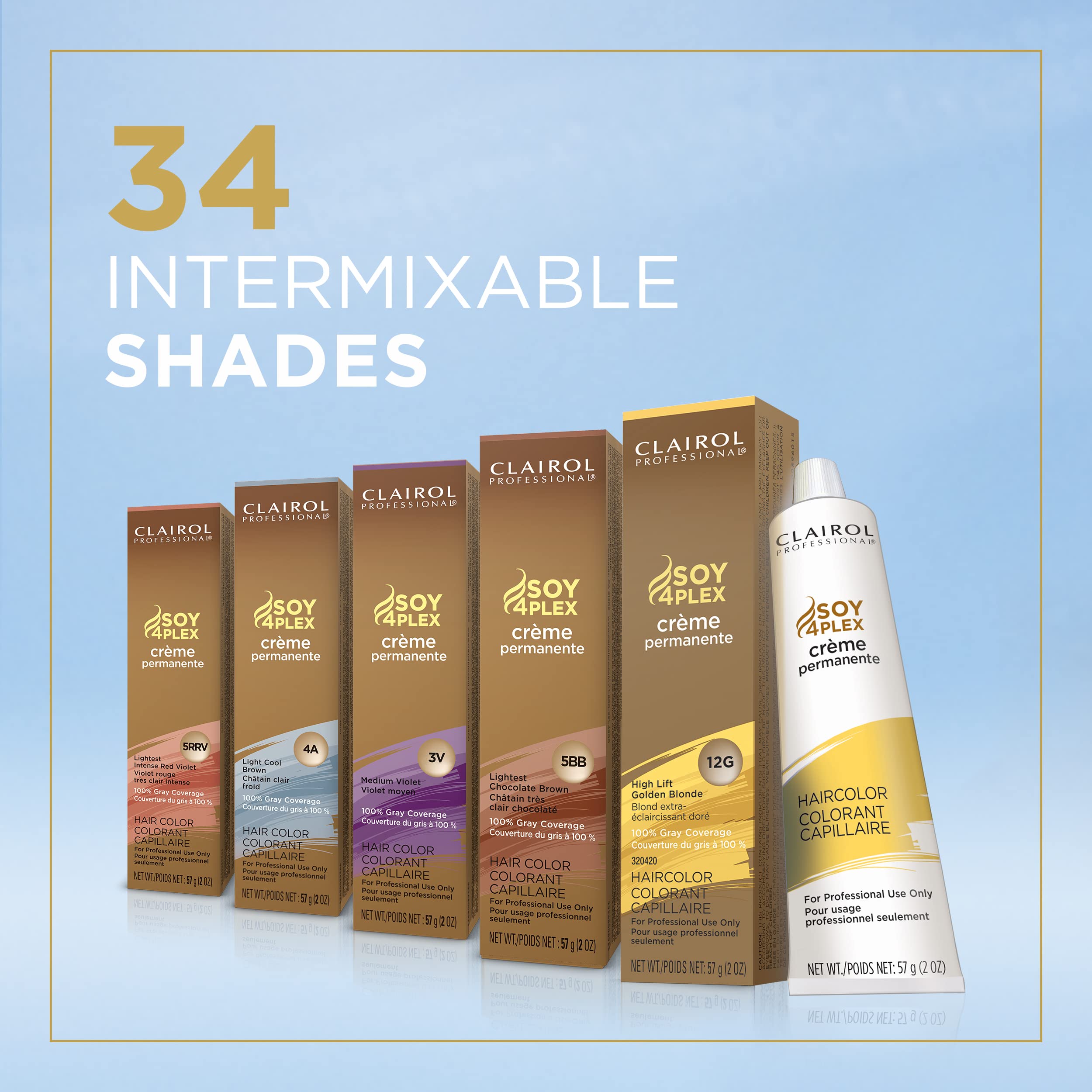 Foto 8 pulgar | Tinte Para El Cabello Clairol Professional Permanent 7n Rubio Medio Neutro - Venta Internacional.