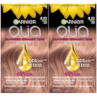 Foto 1 | Tinte De Pelo Garnier Olia Sin Amoniaco 8.22 Medium Rose Gold - Venta Internacional.