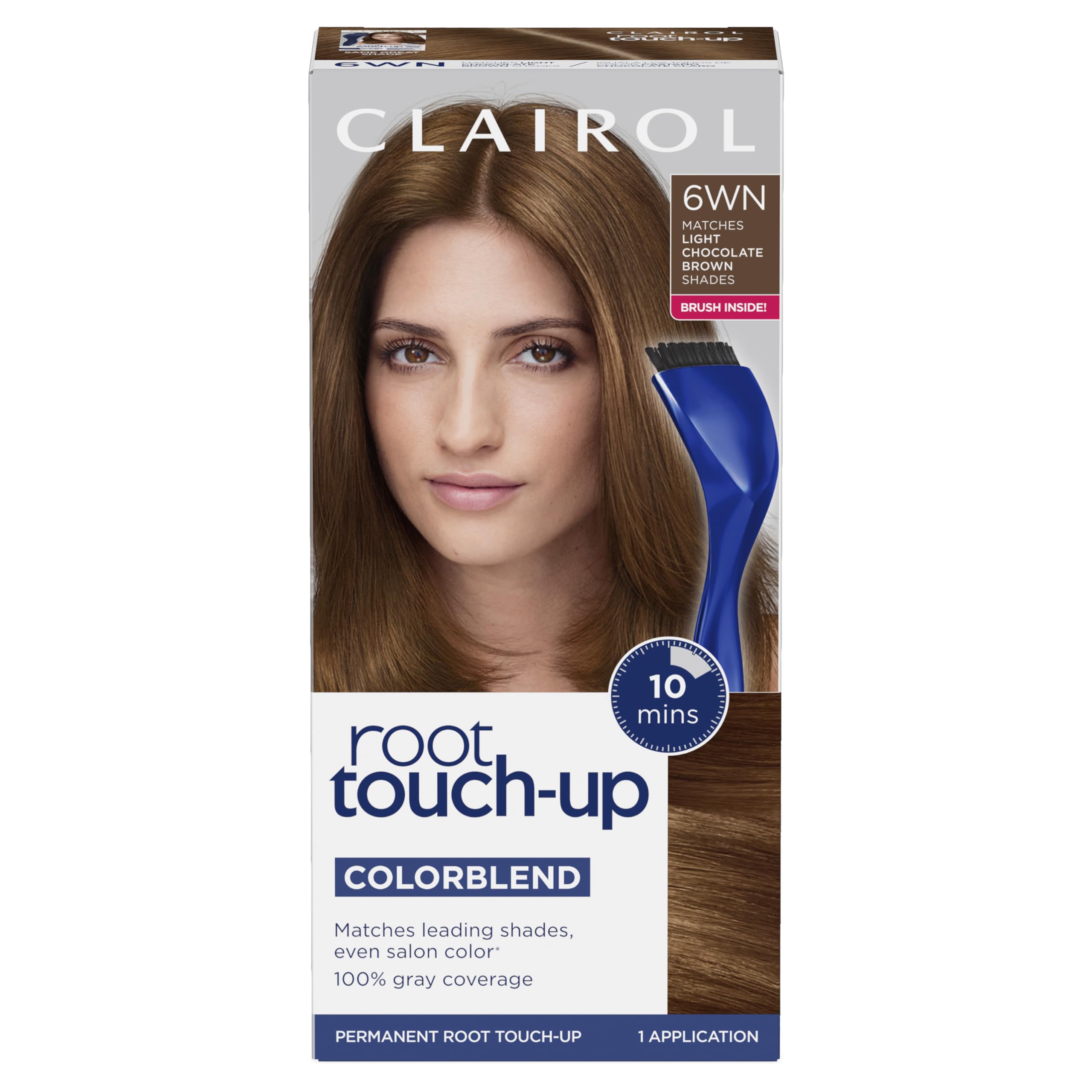 Foto 2 pulgar | Tinte Para El Cabello Clairol Nice 'n Easy Root Touch-up 6wn Light Chocolate - Venta Internacional.