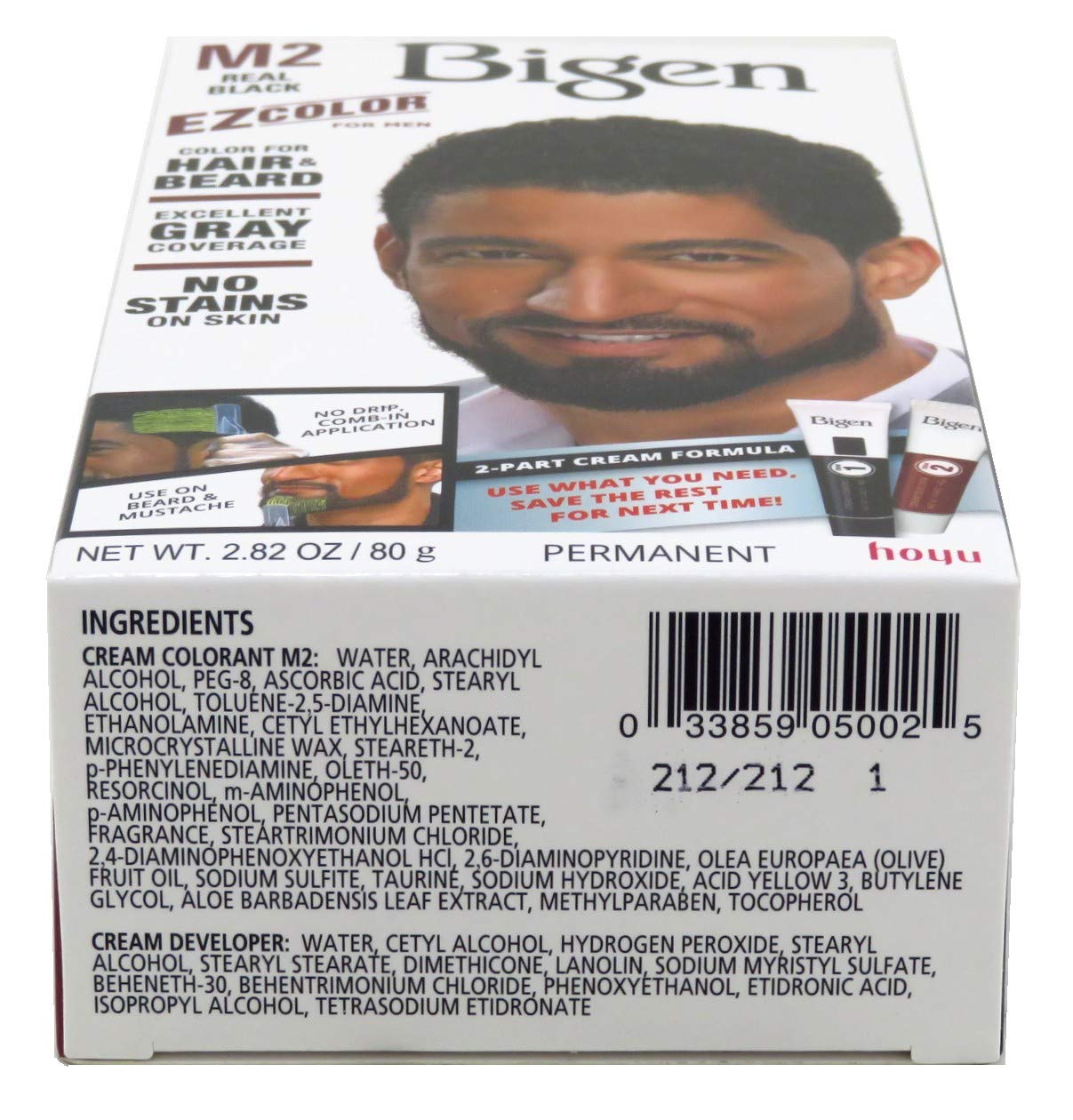 Foto 3 pulgar | Tinte De Pelo Bigen Hoyu Ezcolor Para Hombre Real Black M2 - Venta Internacional.