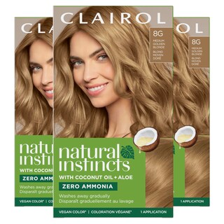 Foto 1 | Tinte Para El Cabello Clairol Natural Instincts 8g Medium Golden Blonde X3 - Venta Internacional.