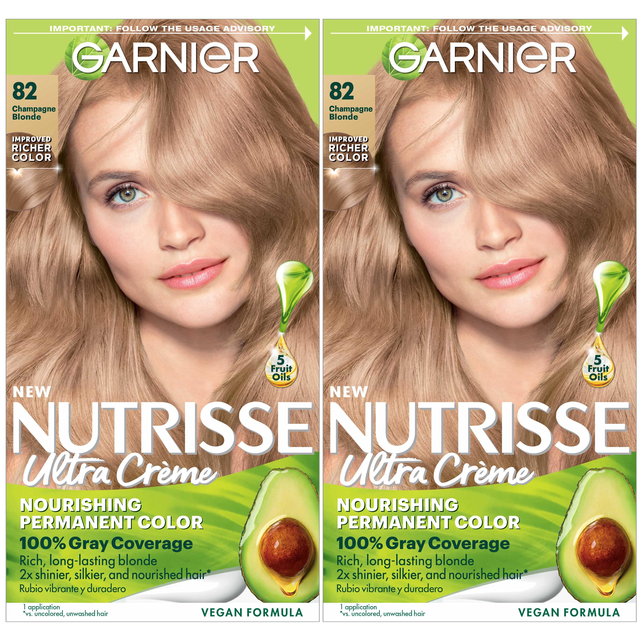 Foto 2 pulgar | Tinte Para El Cabello Garnier Nutrisse Nourishing Creme 82 Champagne Blonde - Venta Internacional.