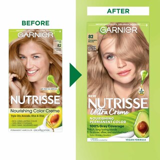 Foto 2 | Tinte Para El Cabello Garnier Nutrisse Nourishing Creme 82 Champagne Blonde - Venta Internacional.