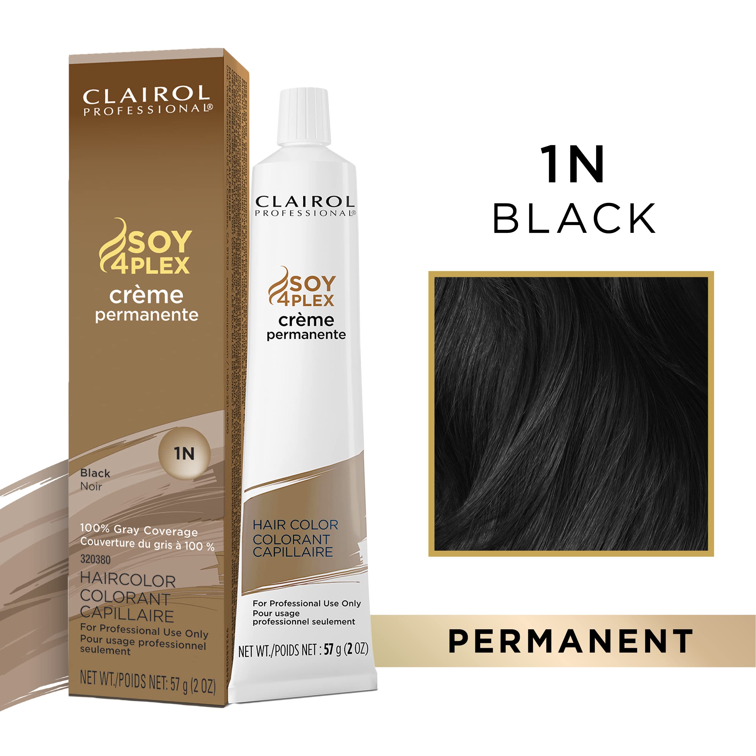 Foto 3 pulgar | Tinte De Pelo Clairol Professional Permanent Crème 1n Black - Venta Internacional.
