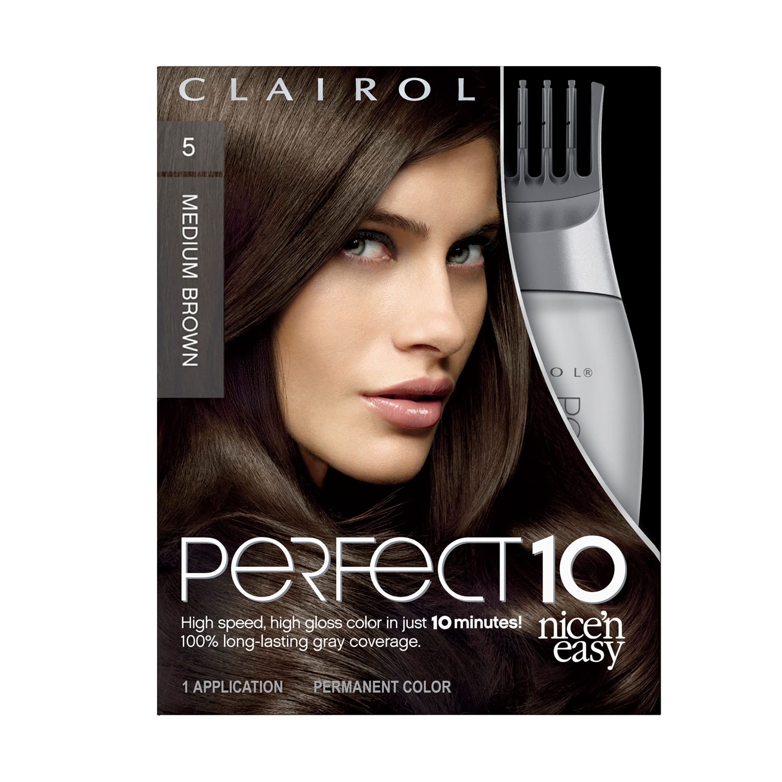 Foto 2 pulgar | Tinte Para El Cabello Clairol Nice'n Easy Perfect 10 5 Medium Brown X1 - Venta Internacional.